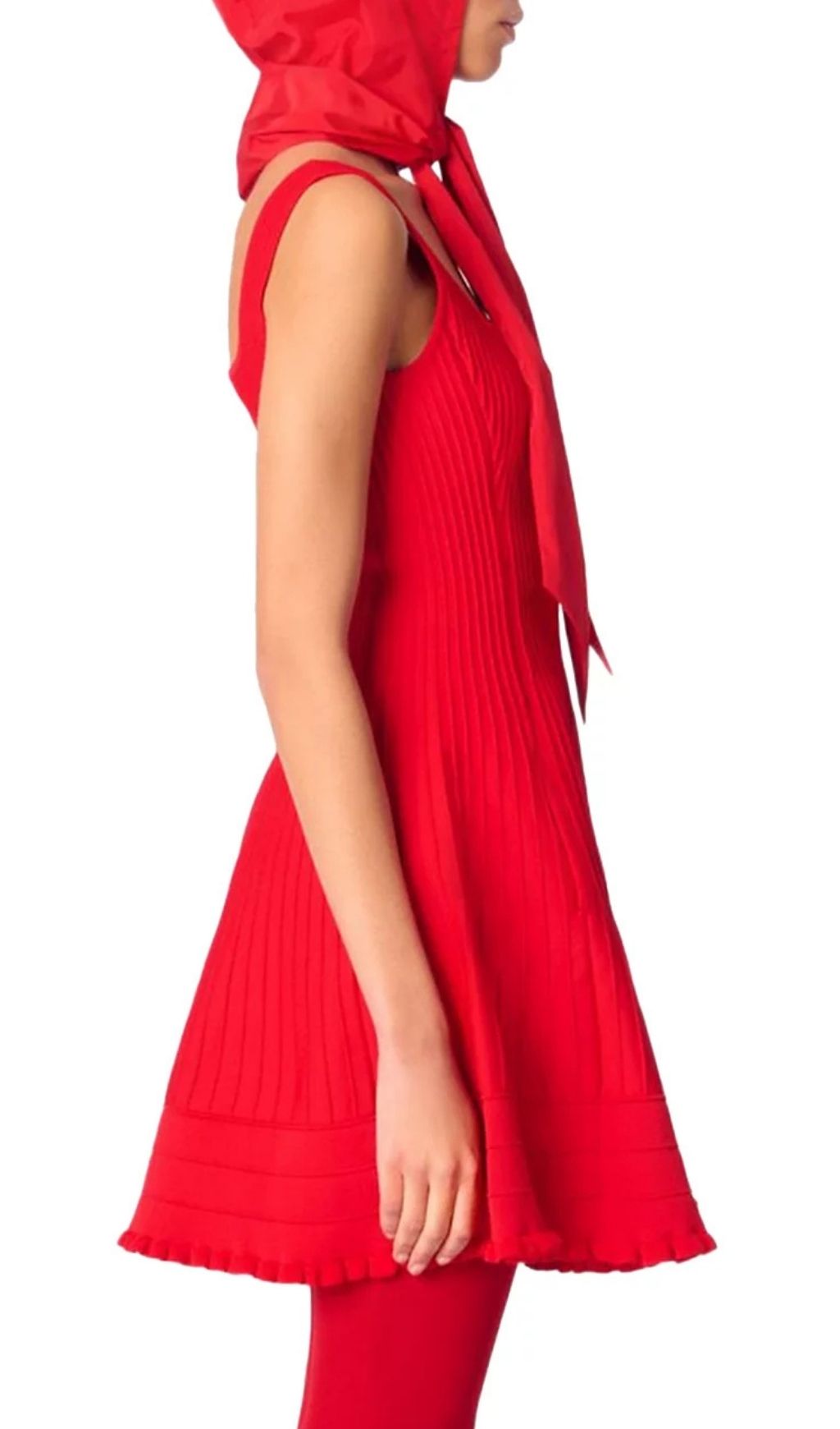 Fashionslee Women Red Short Knit Dress