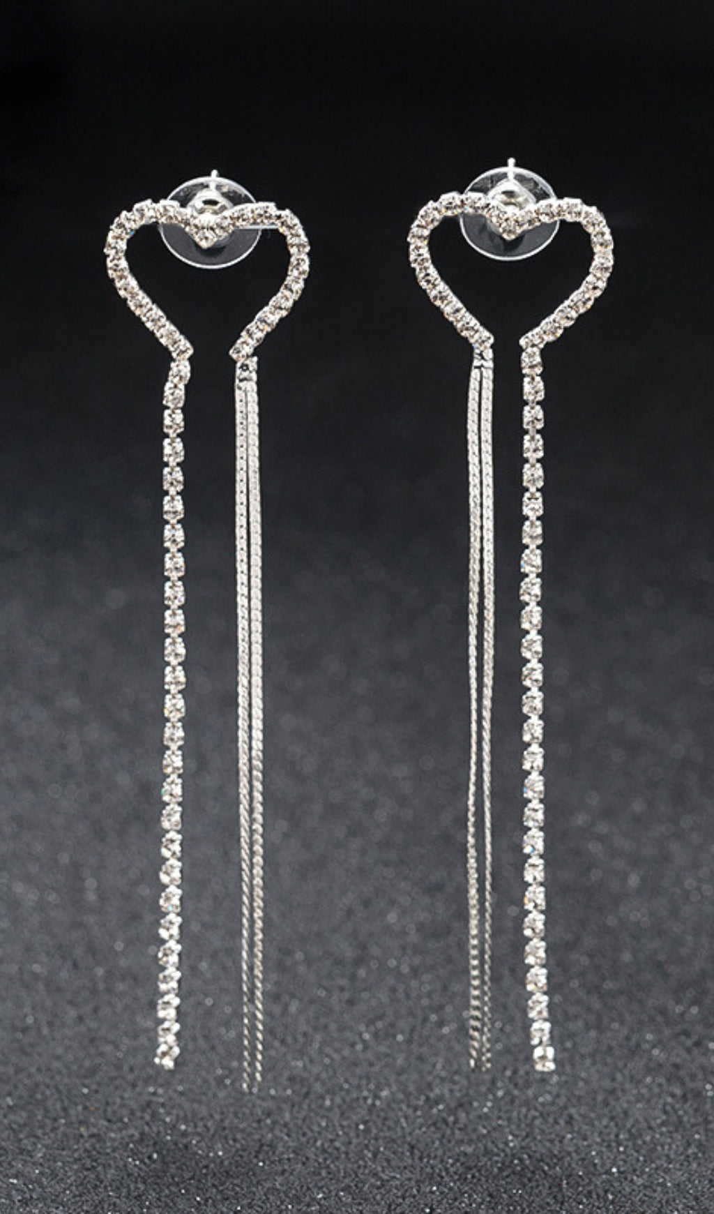 Fashionslee Women Silver Chain Tassel Earrings