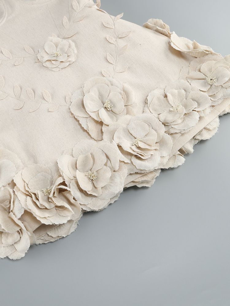 e508fda173d755cbe7012f99a82ce235.jpg Fashionslee Women Bice Nude Strapless Bustier Flower Mini Dress