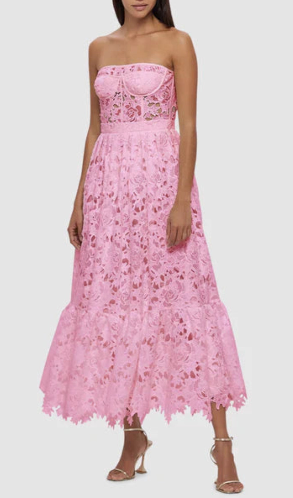 e521951037ec51dd6e936e5fe2054855.jpeg Fashionslee Women Aris Pink Lace Bustier Maxi Dress
