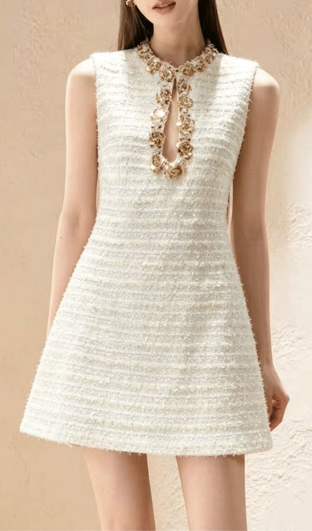 Fashionslee Women Kimbella Sleeveless Diamante Mini Dress