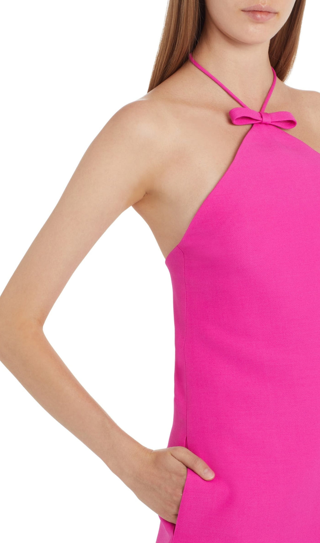 e5431dcfacf65f4fd100cb72cf9a8c3c.jpeg Fashionslee Women Sleeveless Halter Mini Dress In Pink