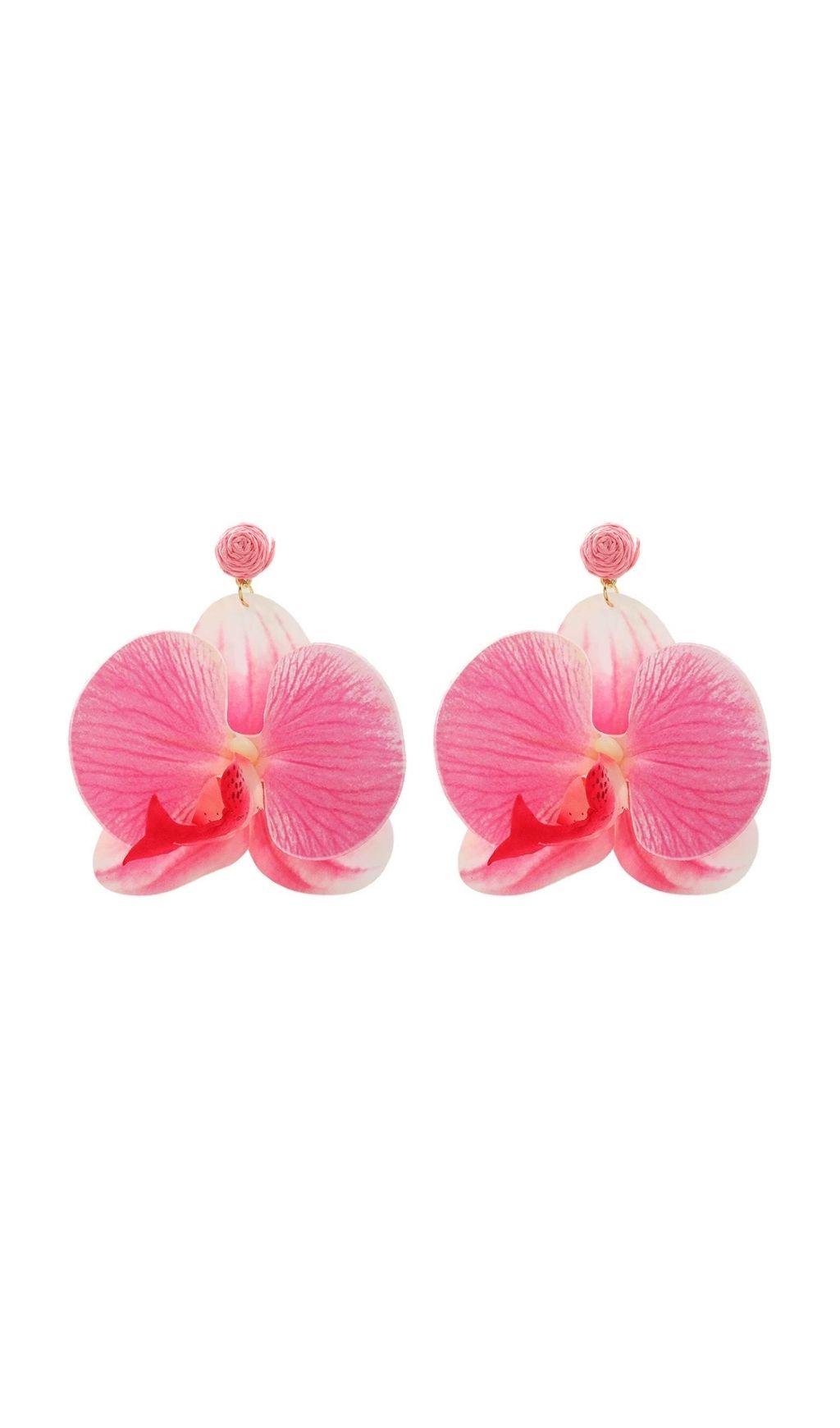Fashionslee Women Olatunde Pink Flower Earrings