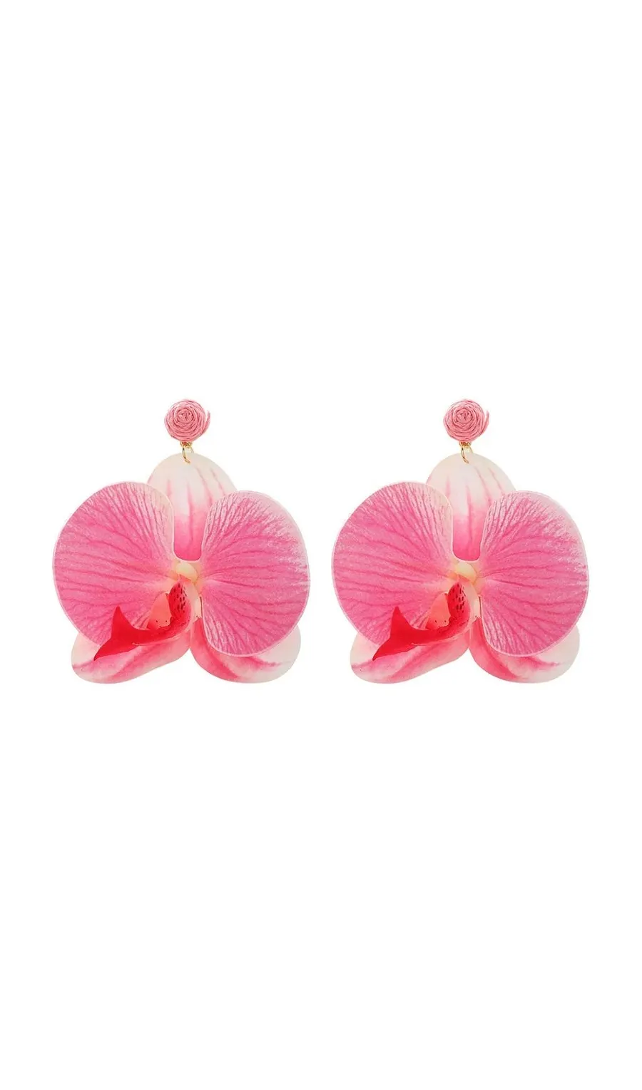 VIBRANT PINK FLOWER EARRINGS – TRENDING AESTHETIC - OWNCI