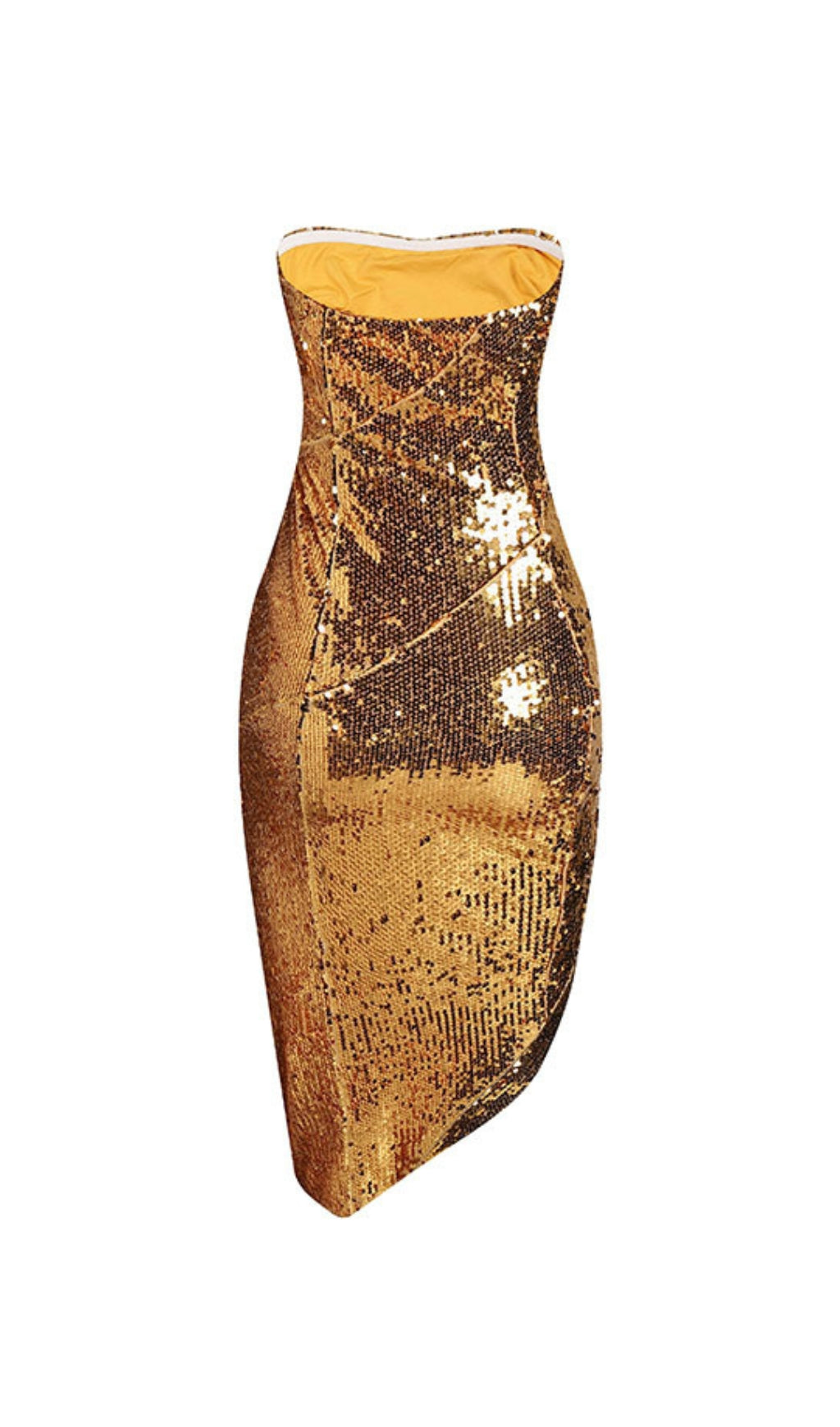 e5642b27f0751055ae09c4b1d4d8abfa.jpeg Fashionslee Women Alile Gold Asymmetric Sequin Midi Dress