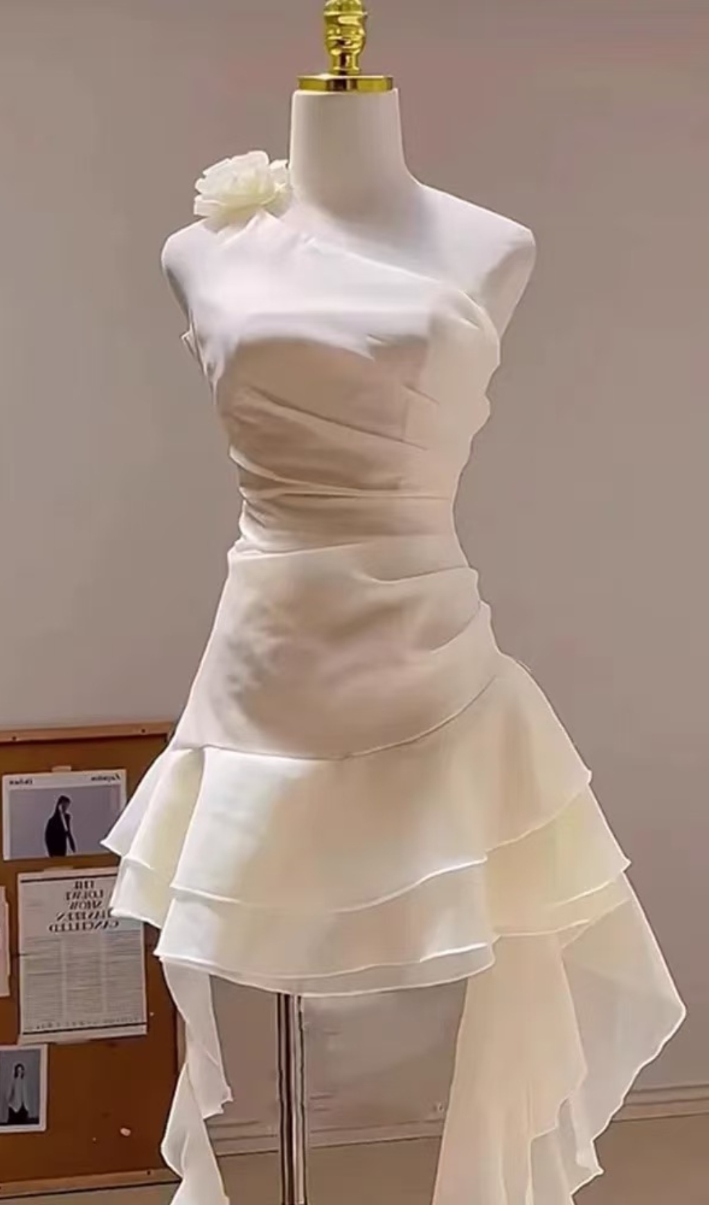 Fashionslee Women Efim Flower Ruffle Mini Dress
