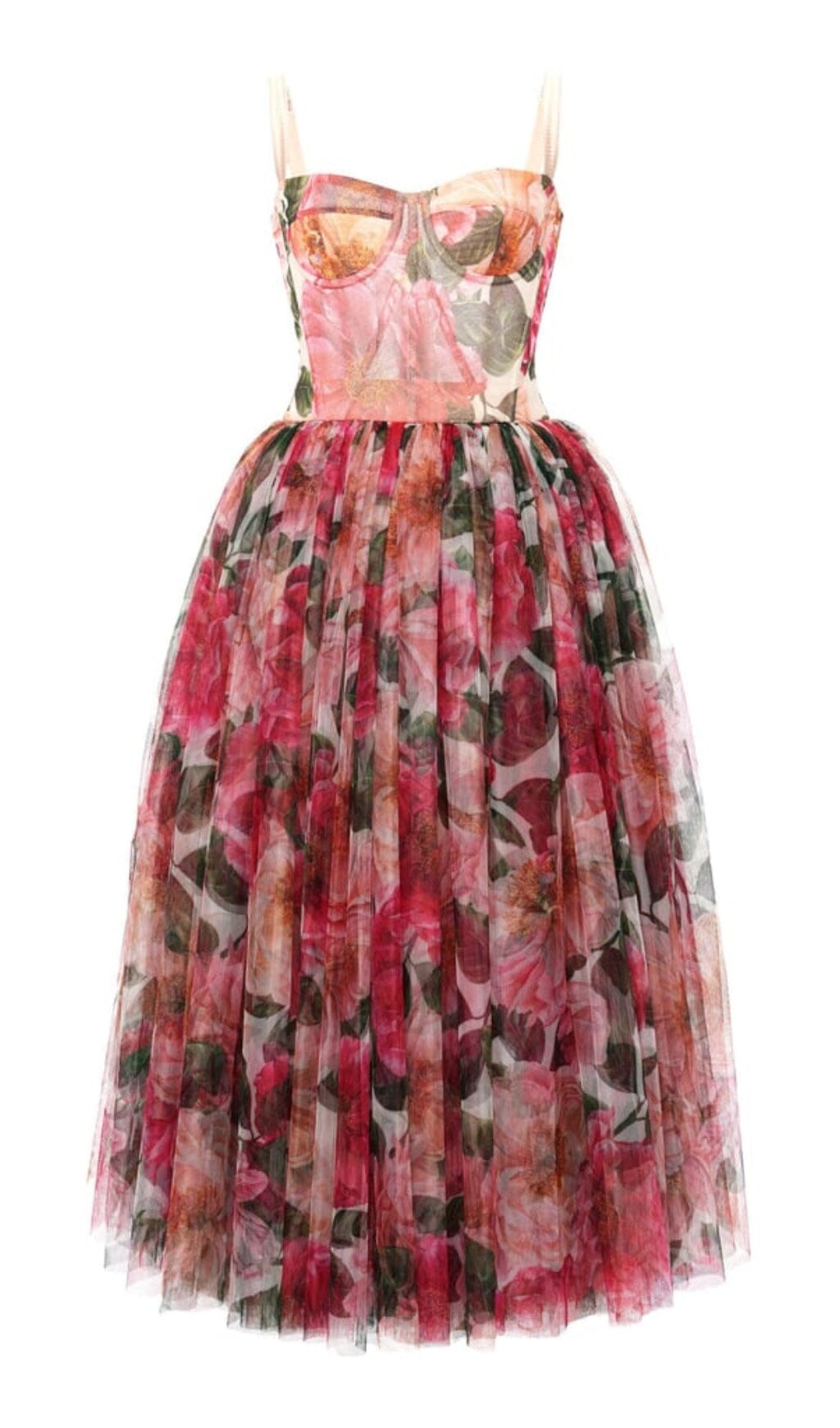 e5b155eb900c8499c15ac70deda27158.jpeg Fashionslee Women Floral-Print Corset Midi Dress In Pink