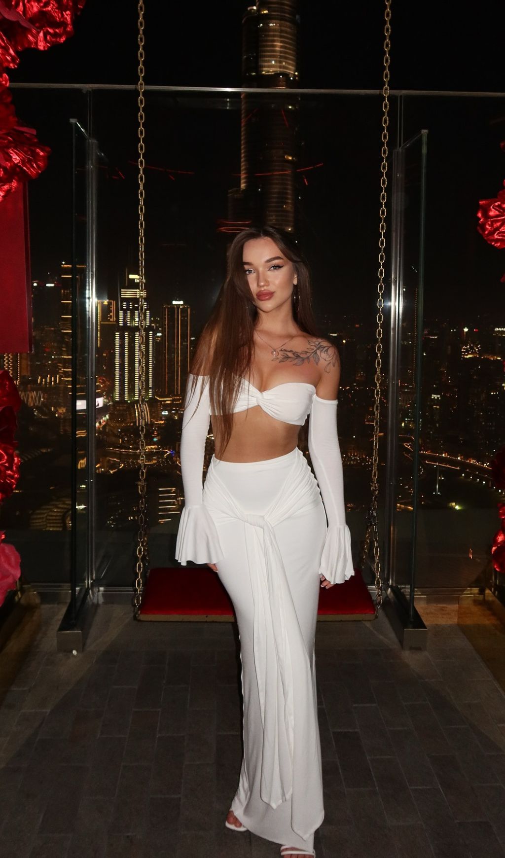 e6c41391389f2485ea6bd61208d28cd2.jpg Fashionslee Women Hessa White Long Sleeve Two-Piece Set