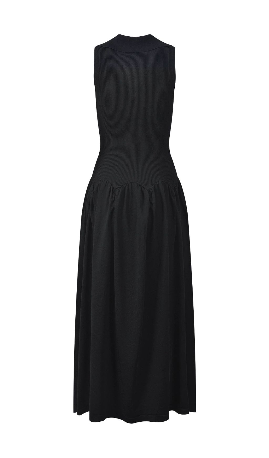 e6d34cf0c9e0190dc38fd38ec7f336c3.jpg Fashionslee Women Haven Black Sleeveless Knit Maxi Dress