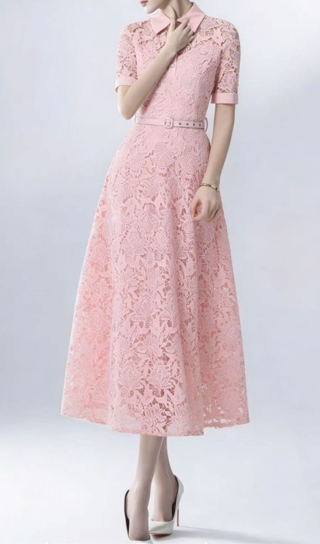 Fashionslee Women Keilana Midi Dress With Belt