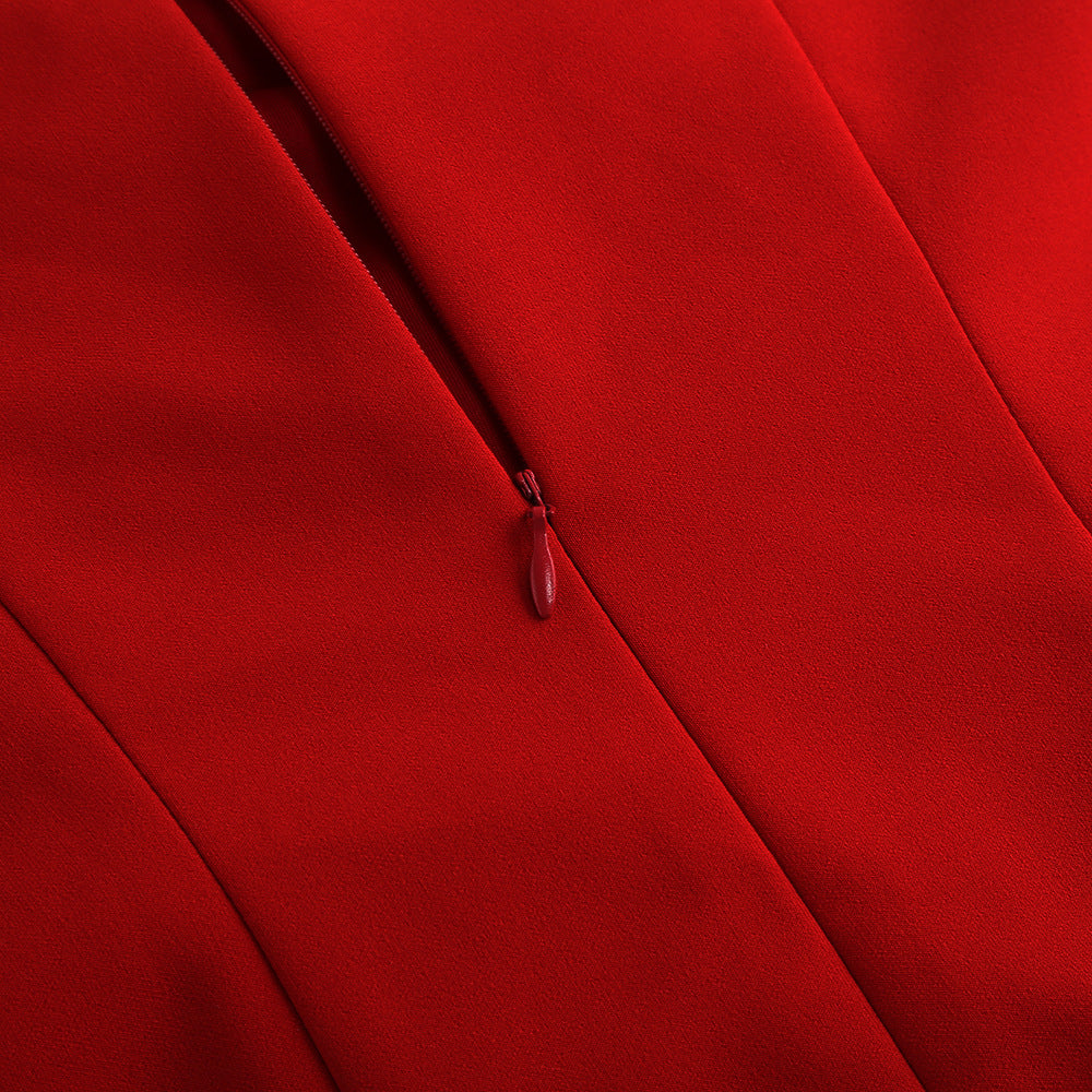 e78f4f86763df8d5836618dc0129d691.jpeg Fashionslee Women Annabeth Red Flower Bind Mini Dress
