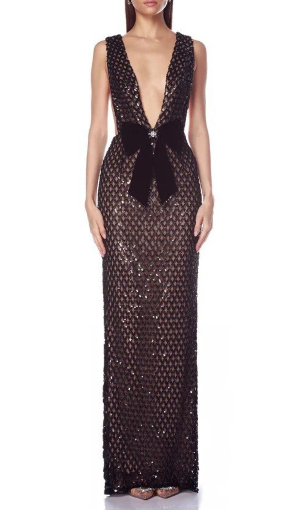 e7c931fa4c7c1b9b20bc77a2d1b0ee30.jpg Fashionslee Women Jocelin Bow Sequin Maxi Dress
