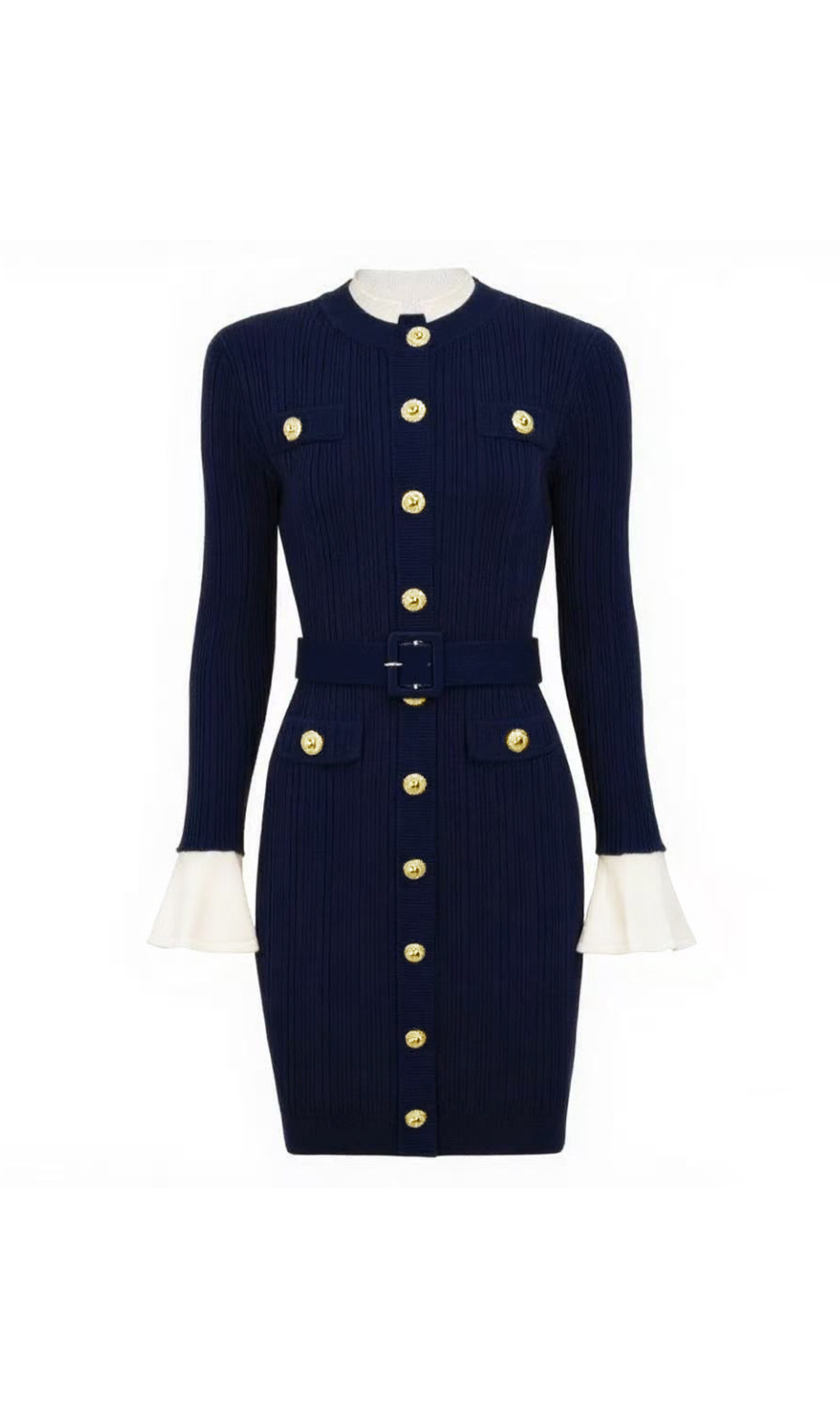 e7cae3f4177f4963a691086510250562.png Fashionslee Women Heather Knit Long Sleeve Mini Dress