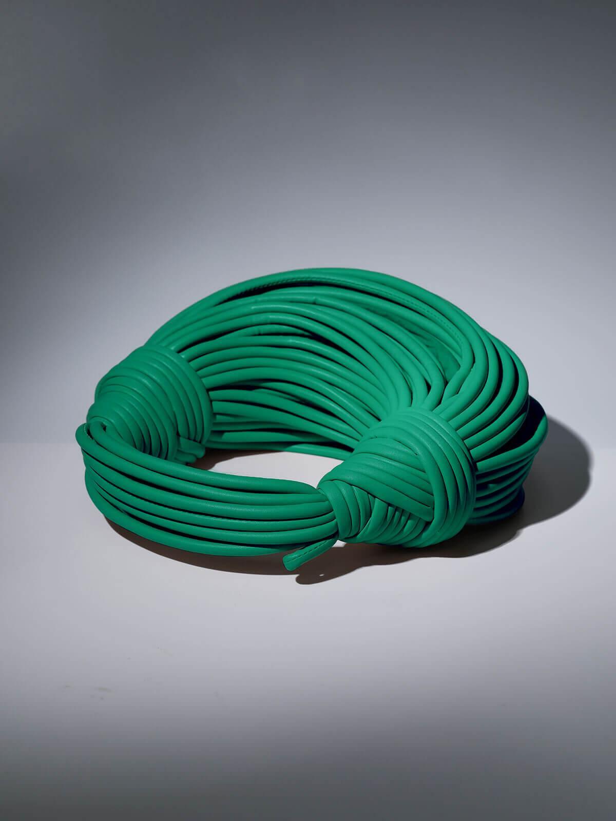 TRENDING KNOT TOTE BAG IN GREEN - OWNCI