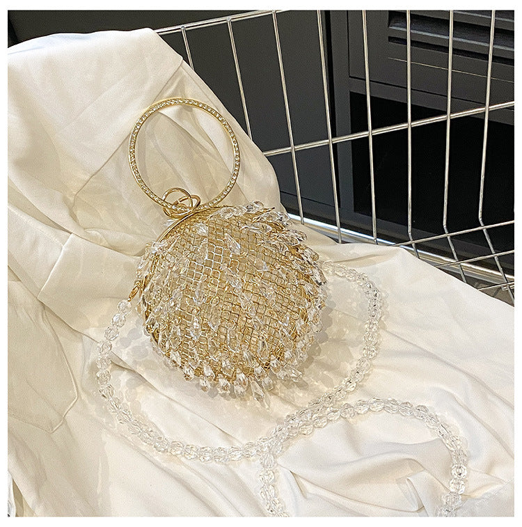 e83056ecdc3323ae30e1091ef3ead51a.jpeg Fashionslee Women Drip Clear Ball Clutch