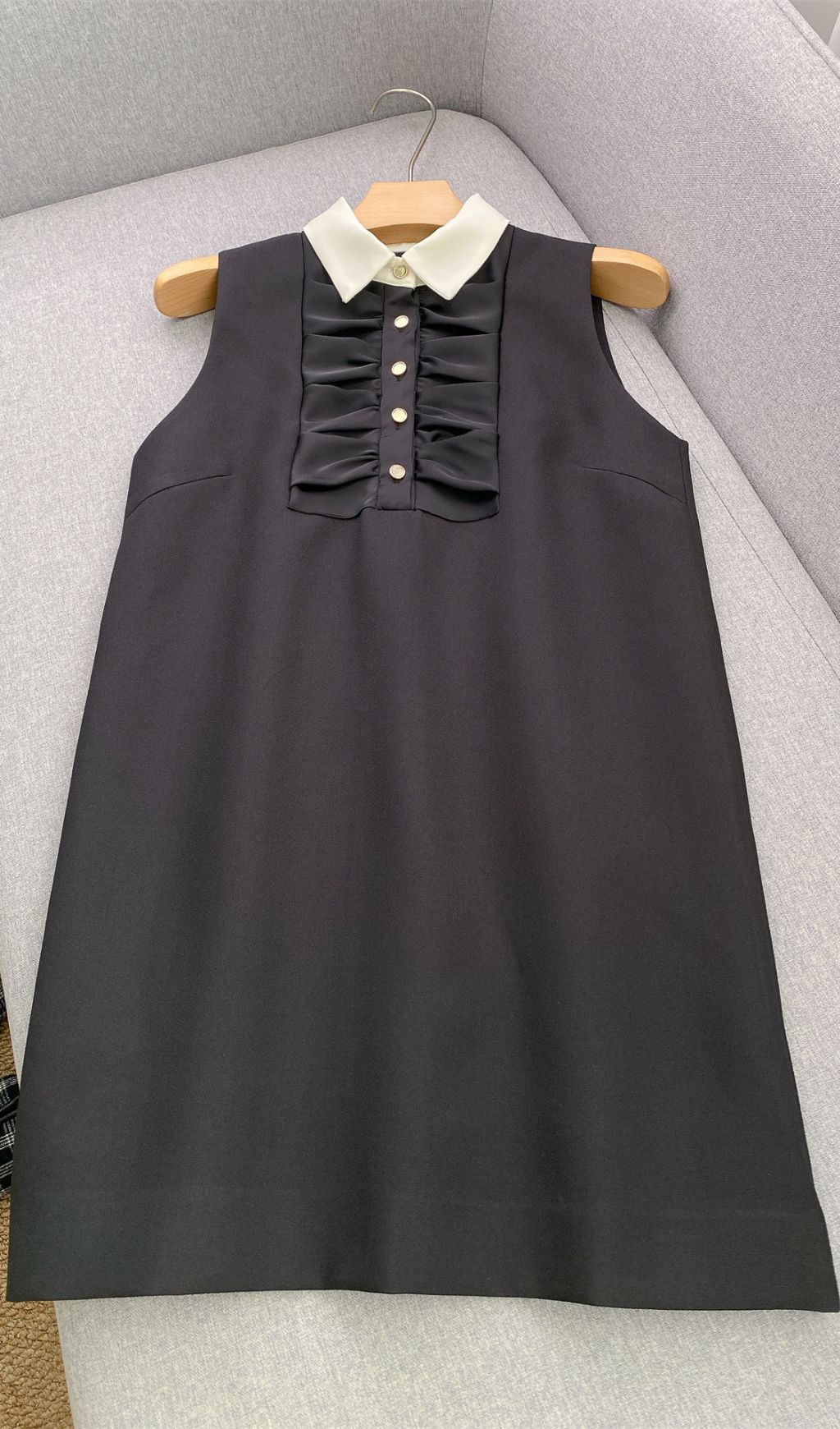 e85780271f2dd6929cfacb0916a73848.jpg Fashionslee Women Short Dress with Contrast Collar