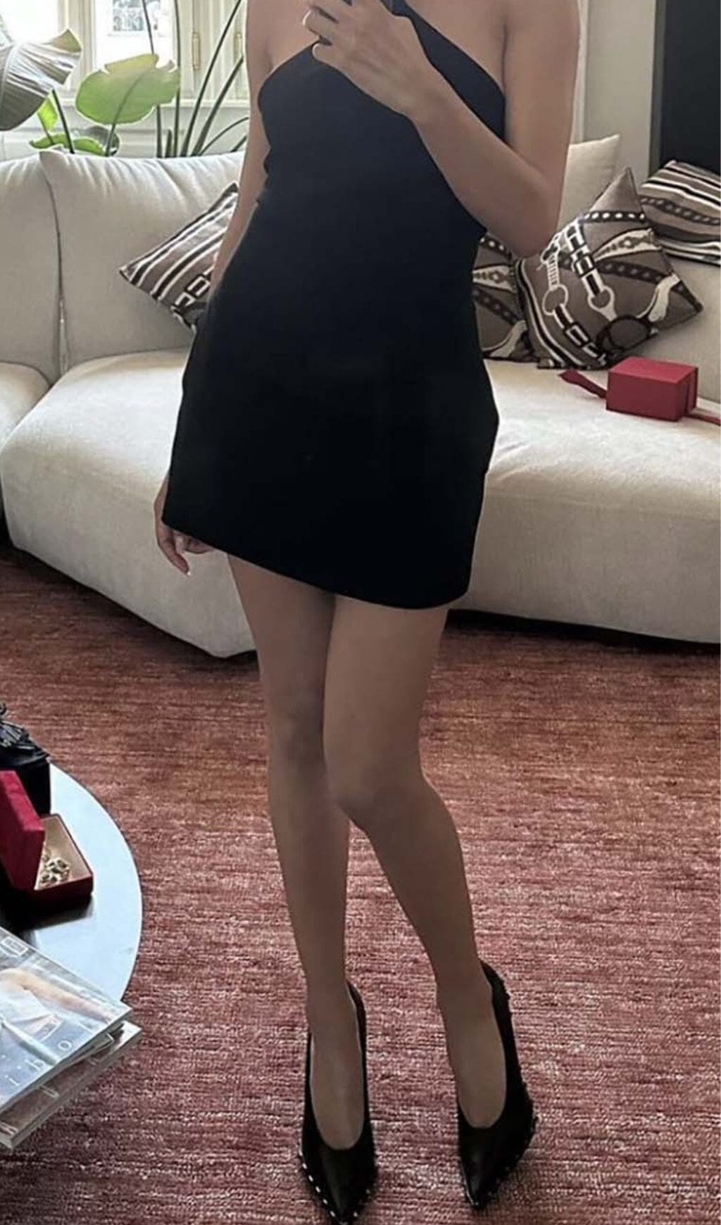 Fashionslee Women Halter Sleeveless Mini Dress In Black