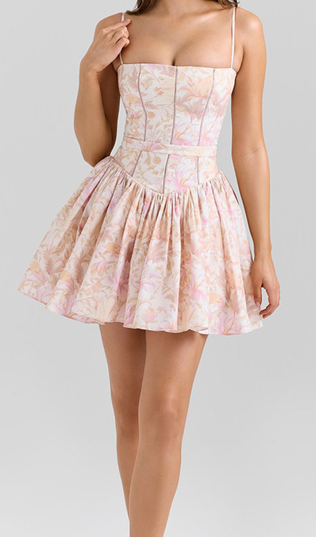 e97cfab9df0d4476bd4d33cb67caa5a5.png Fashionslee Women Haruyo Strappy Printed Mini Dress