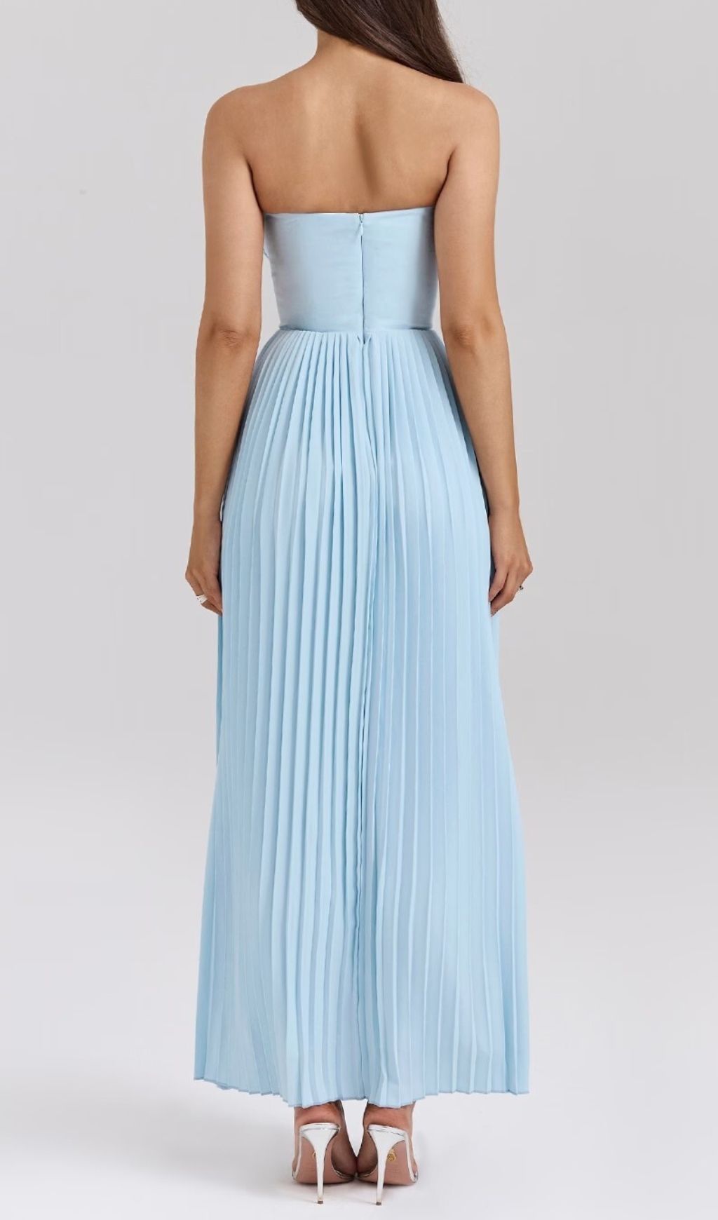 e98c8fe96824b2d414a524b757477d96.jpg Fashionslee Women Fallon Strapless Pleated Maxi Dress