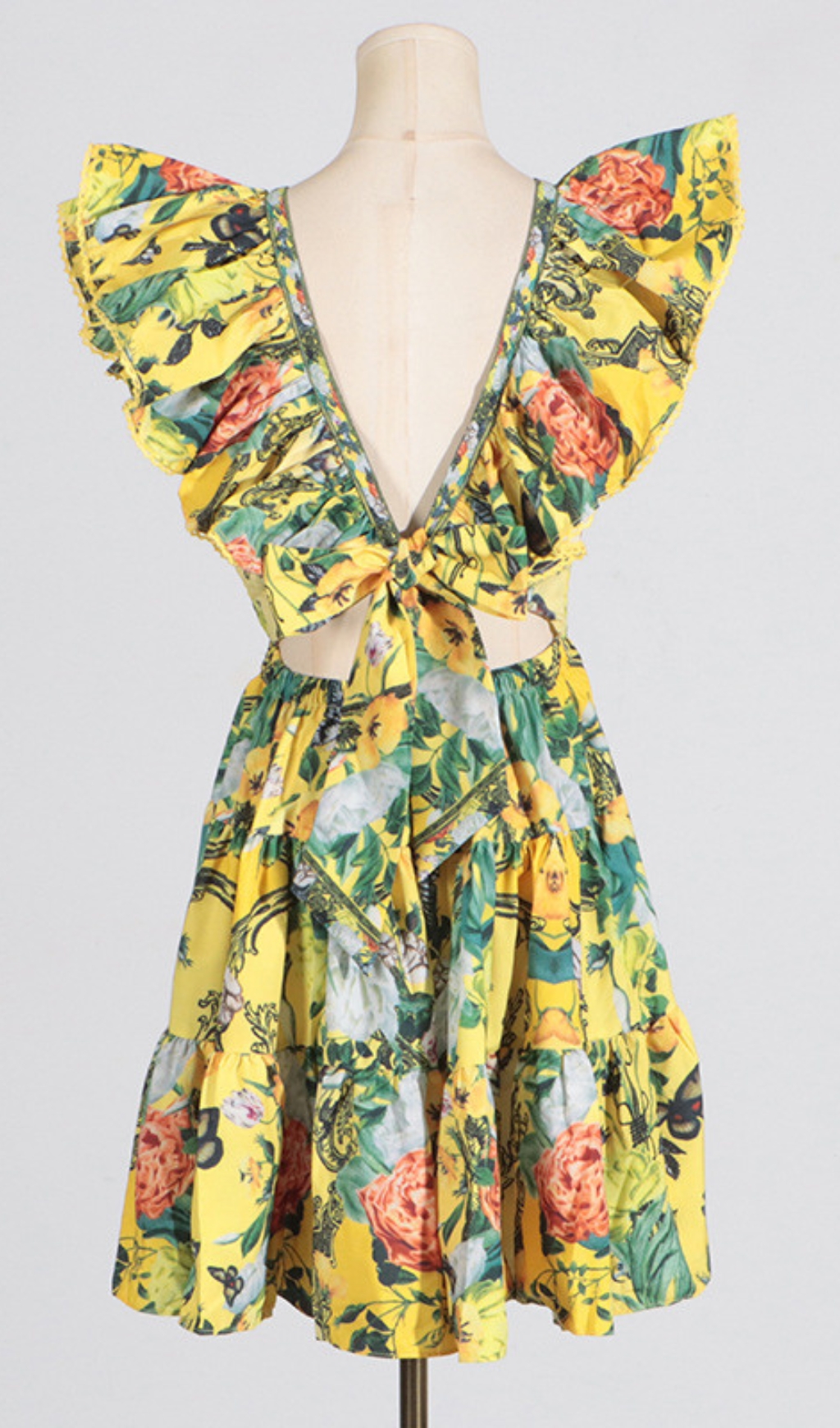 e9ae5ccf1a67416bb0076eb4c1404fbd.jpg Fashionslee Women Cortez Floral V-Neck Mini Dress