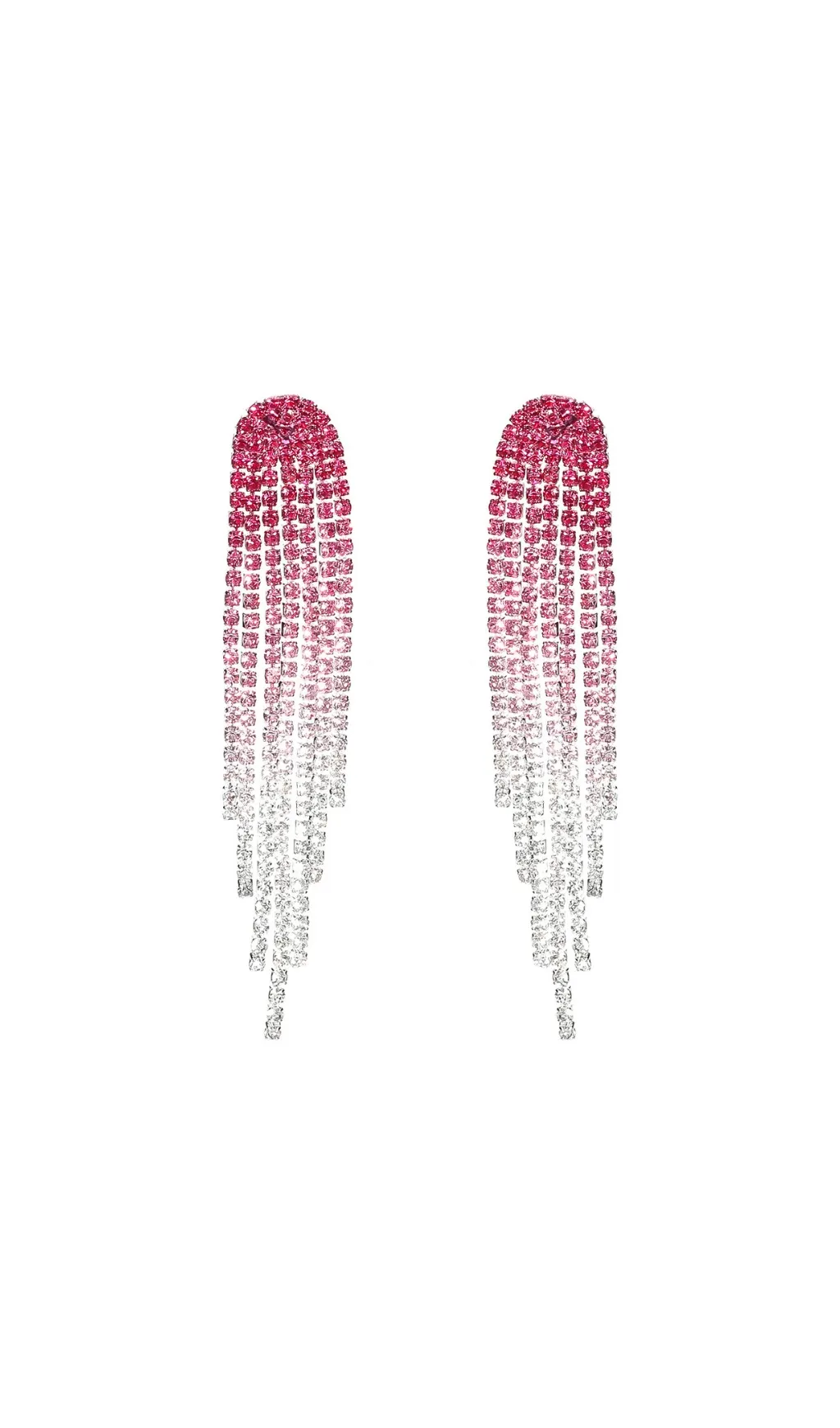 TRENDING RHINESTONE TASSEL EARRINGS FOR PARTIES