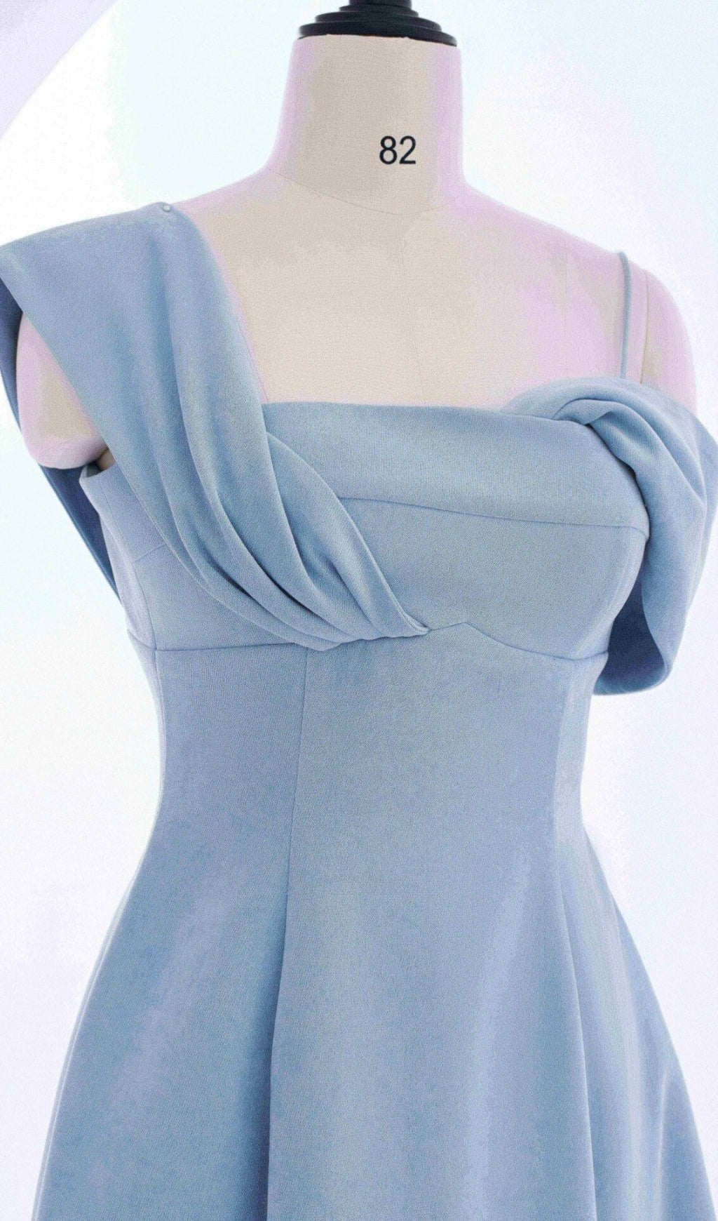 ea0b8f2609a6fec090f79c6cfa225d6e.jpeg Fashionslee Women Haze Blue Oblique Shoulder Midi Dress
