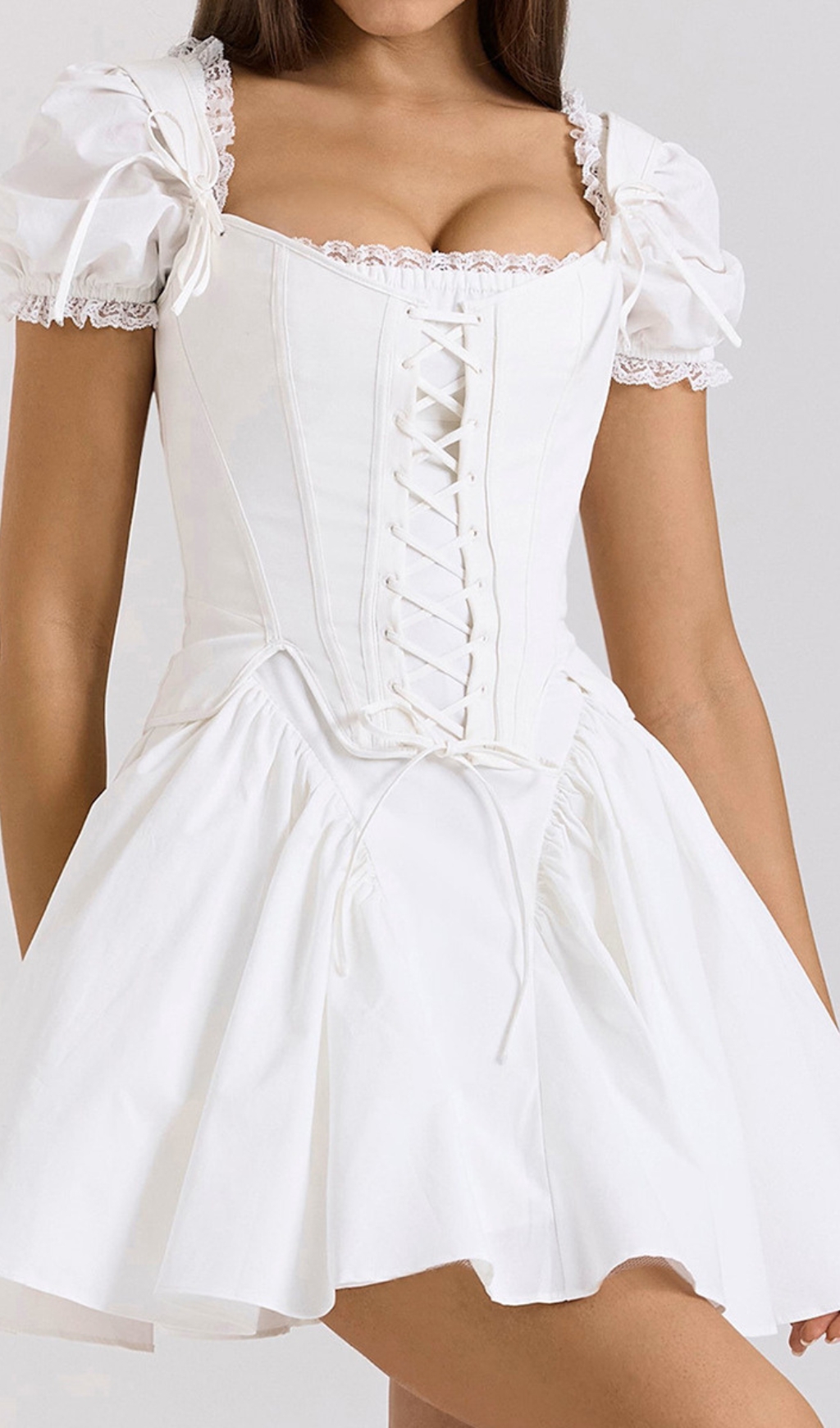 ea0eae6ca4bab0b2ee2d193559cab80c.jpg Fashionslee Women Devony White Corset Mini Dress