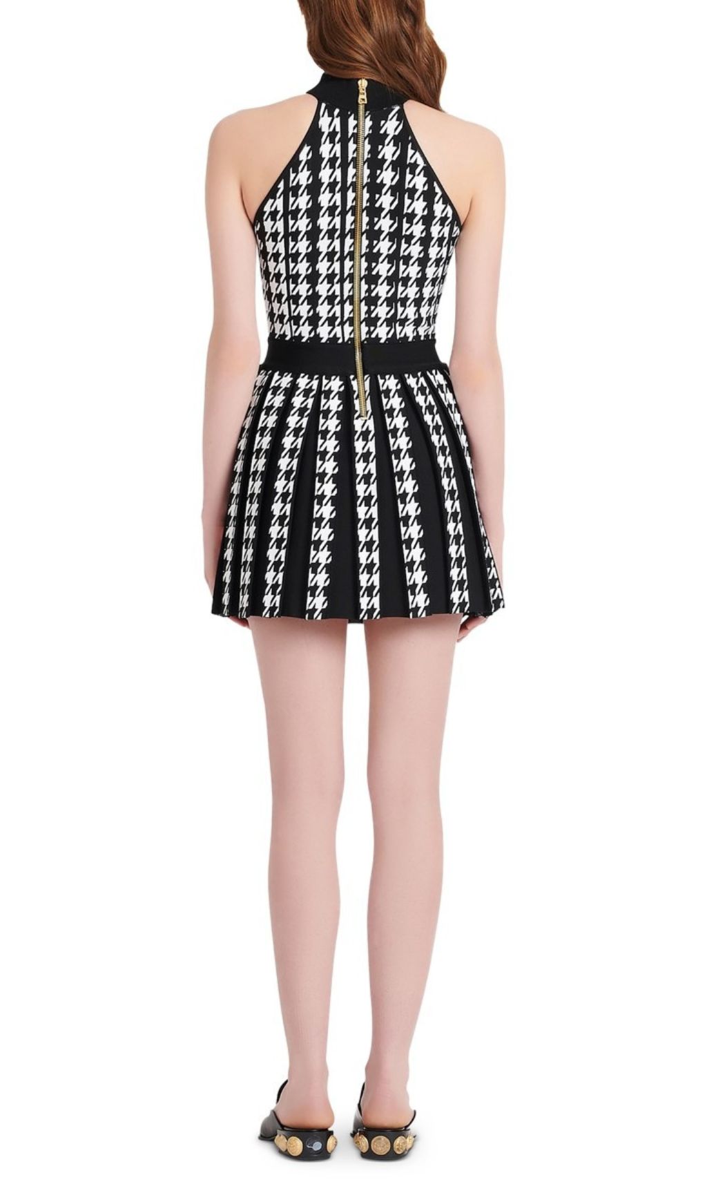 Fashionslee Women Fusayo Halter Graphic Mini Dress