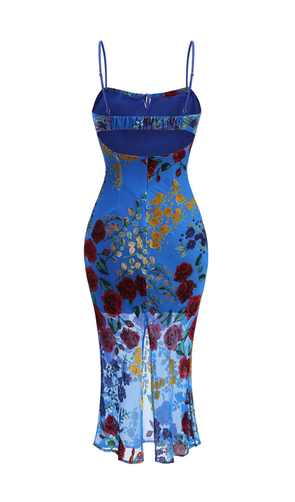 ea7938466a60caf327ae1a639e7d5fc2.jpeg Fashionslee Women Branden Blue Floral Midi Dress