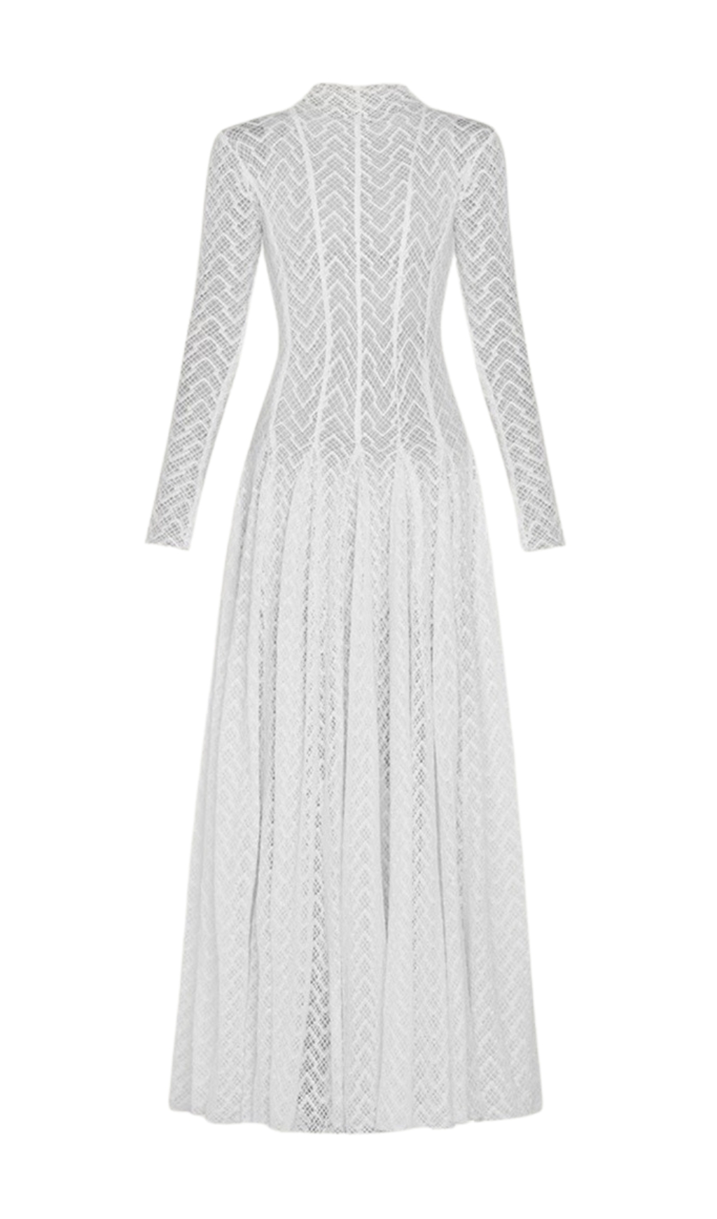 Fashionslee Women Dalise White Long Sleeve Maxi Dress