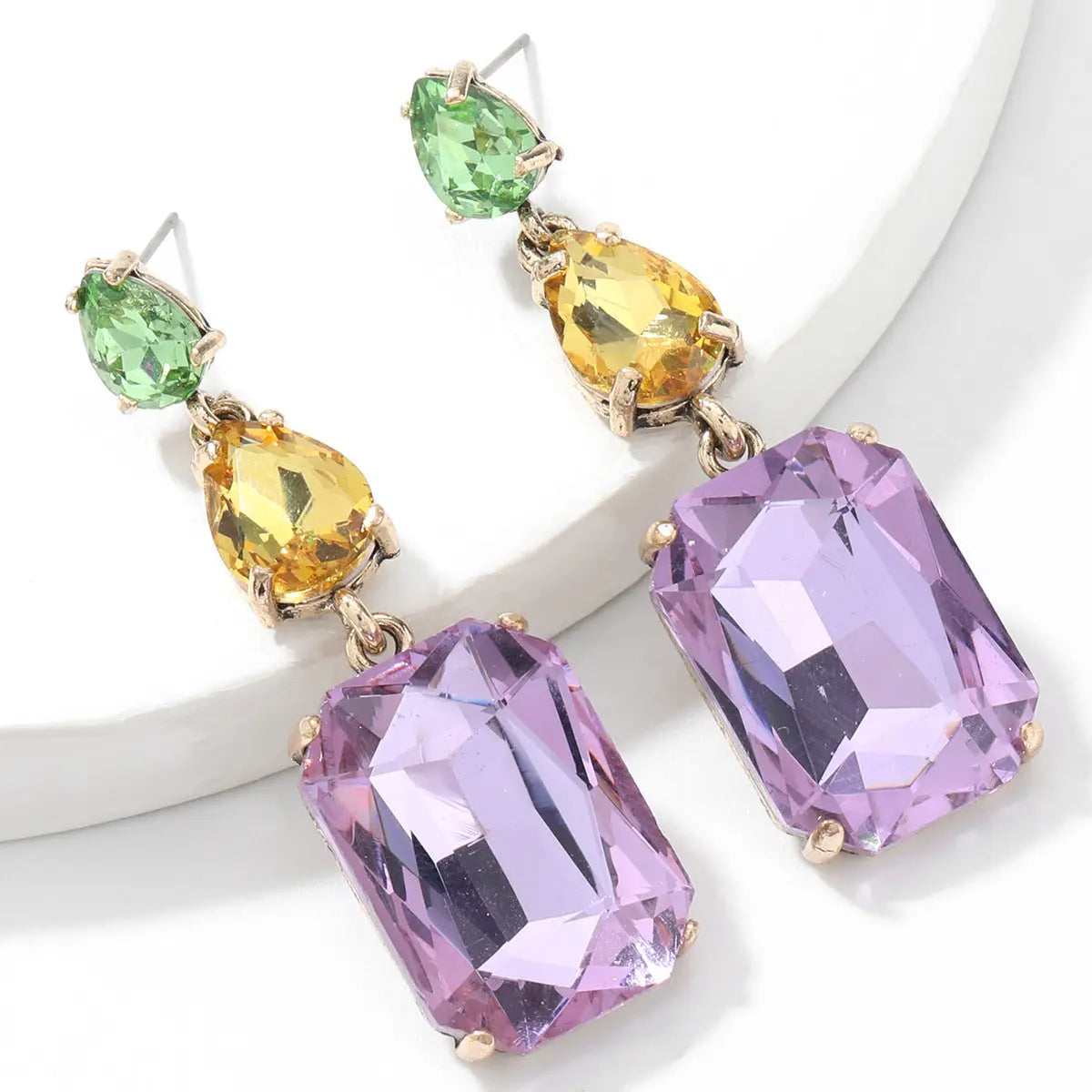 GEOMETRIC VIRAL DIAMONATE HOOP EARRINGS - OWNCI GEOMETRIC VIRAL DIAMONATE HOOP EARRINGS - OWNCI