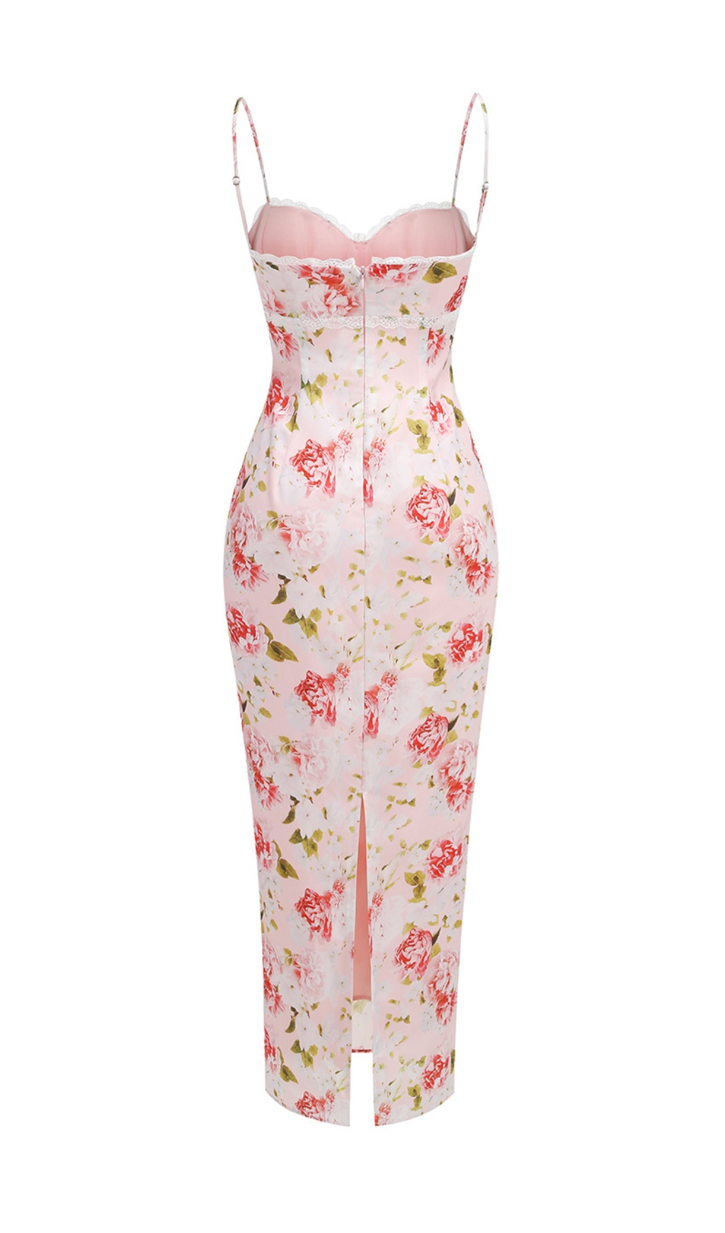 eb21e48d53703d1e237cee227f8b0c6e.jpg Fashionslee Women Beasley Pink Peony Print Slit Maxi Dress