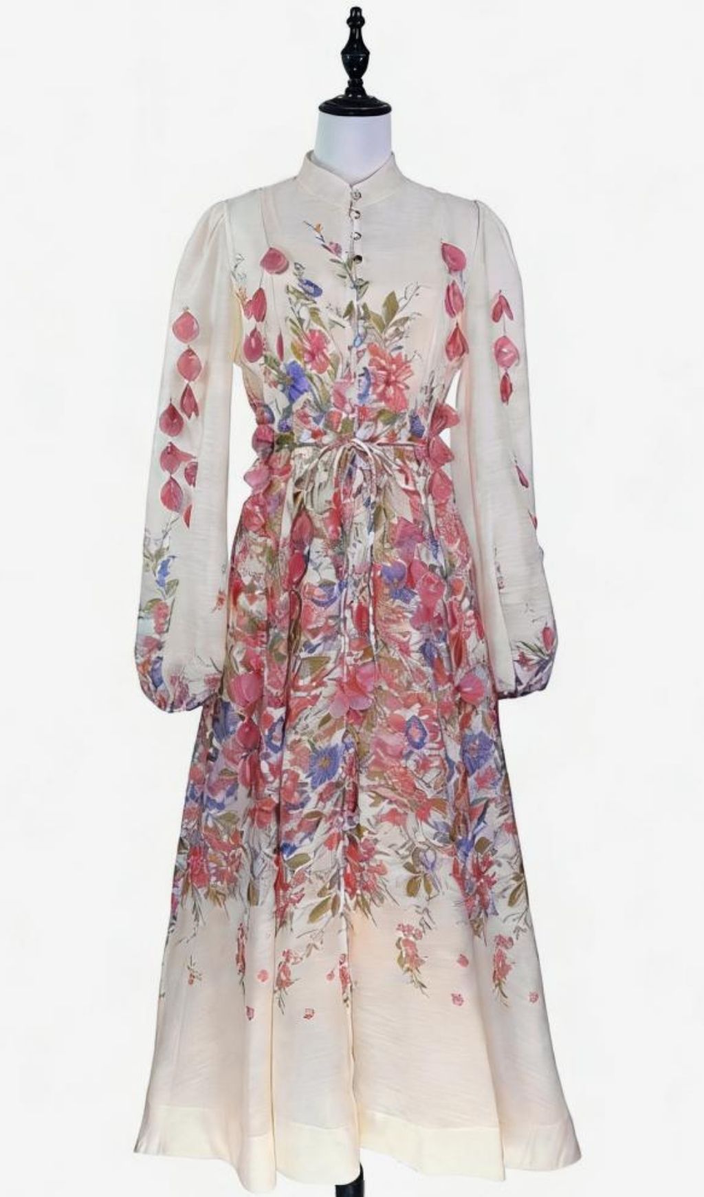 Fashionslee Women Kartier Floral Long Sleeve Maxi Dress