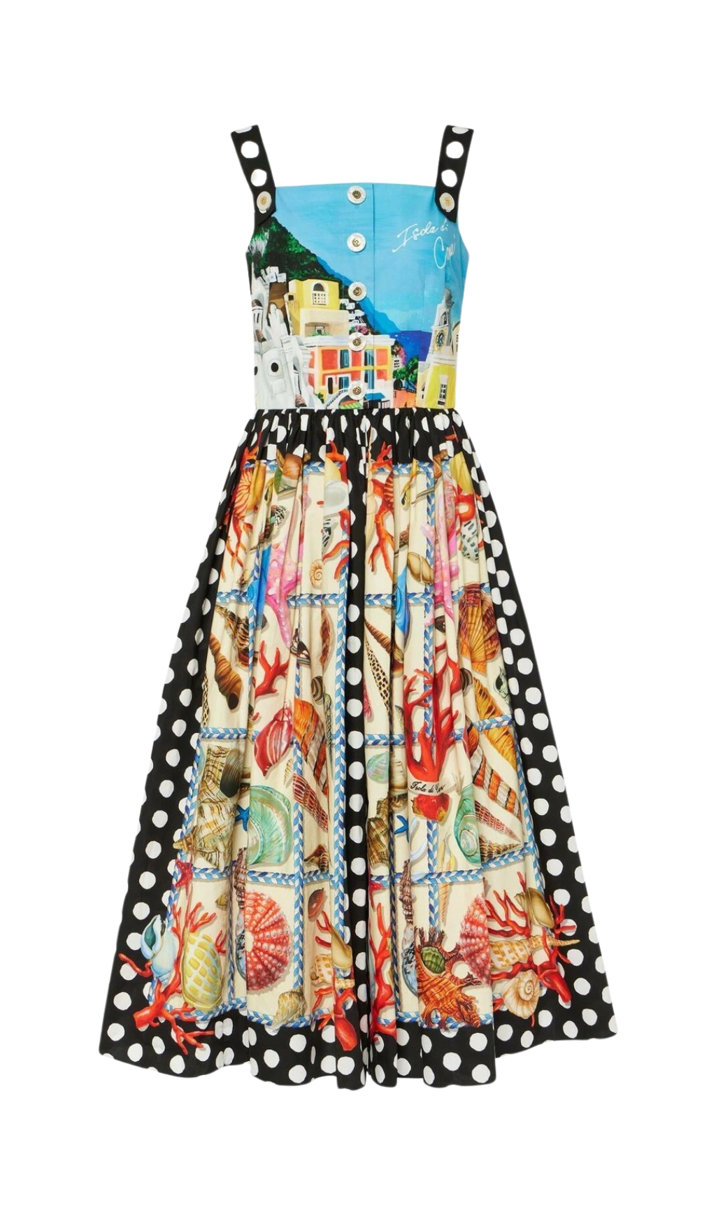 Fashionslee Women Barb Colorful Printed Midi Dress