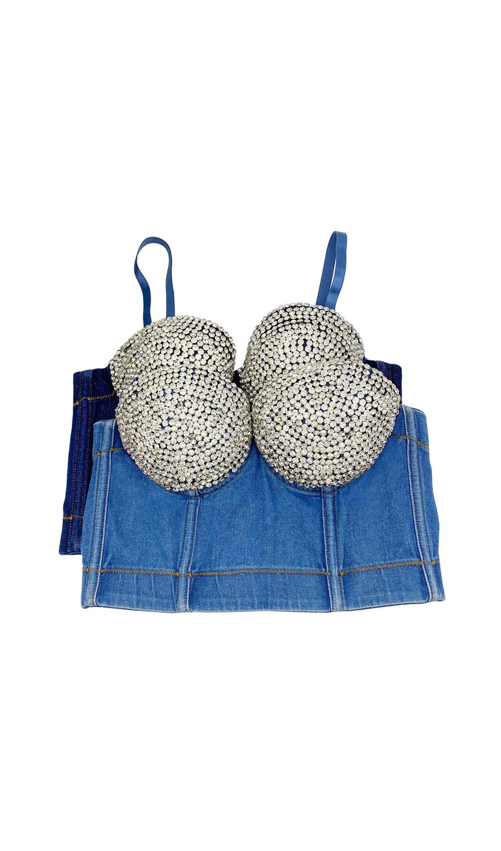eb5d94e5740b479cbd7c3659c87d6728.jpeg Fashionslee Women Bustier Denim Top In Blue