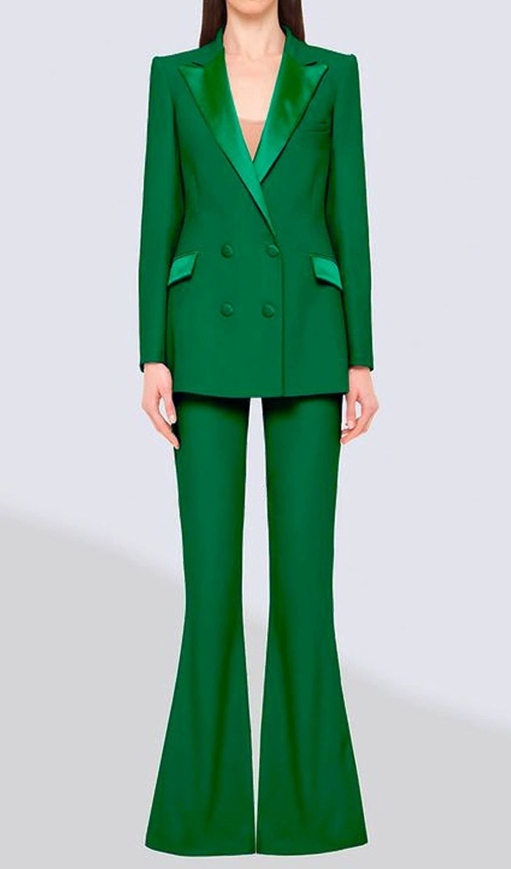 ebbc200a4edc52d7a516096a09cccc58.jpg Fashionslee Women Gautier Green Blazer & Pants Set