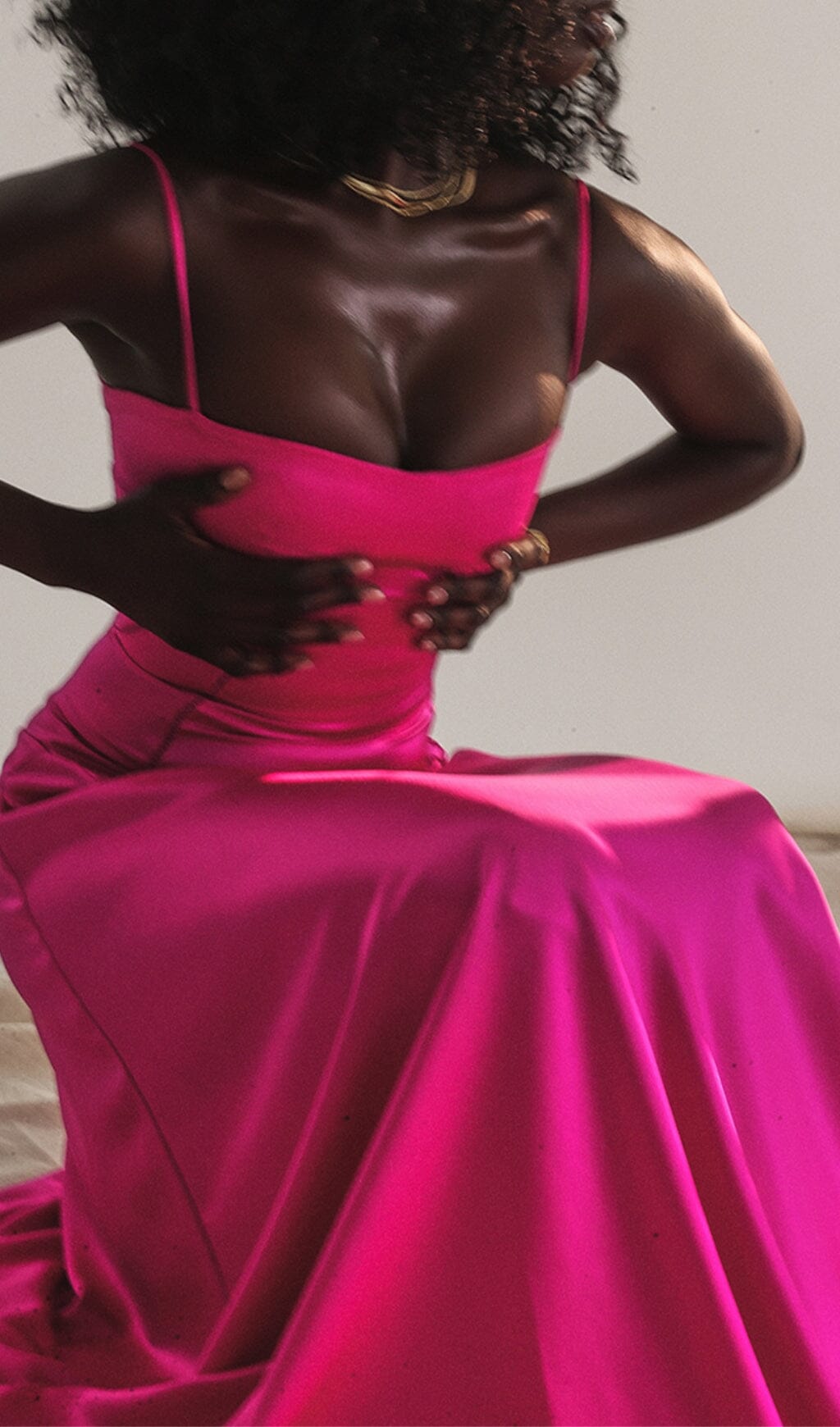 ebe7cd1e58ce6baf42f08eb4359e42a8.jpeg Fashionslee Women Fuchsia Lace Up Maxi Dress