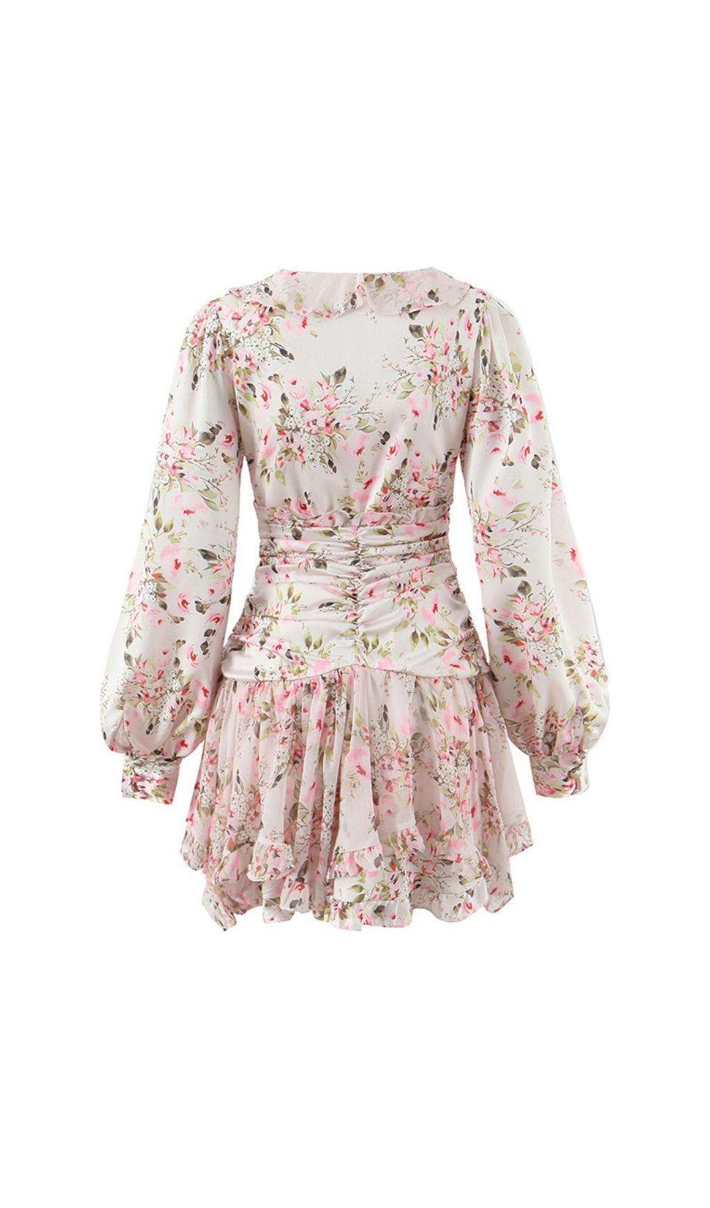 Fashionslee Women Iolanthe Floral Long Sleeve Mini Dress