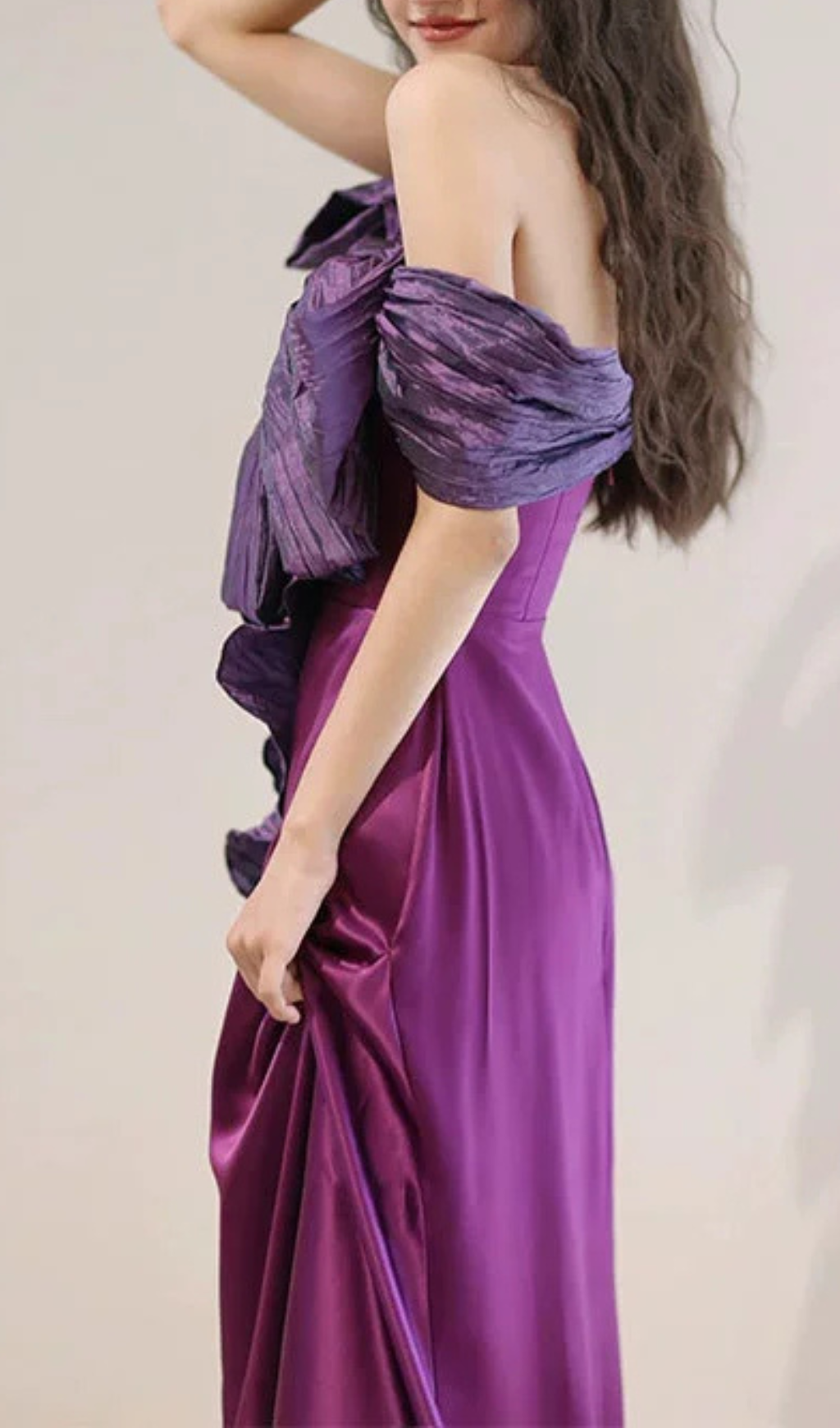 TRENDING PURPLE BOW MAXI DRESS - OWNCI TRENDING PURPLE BOW MAXI DRESS - OWNCI