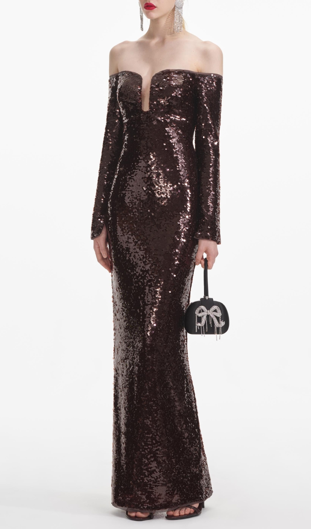 ec578c34ec80acff5fc8ae037a2f7e46.jpg Fashionslee Women Cashlin Long Sleeve Sequin Maxi Dress