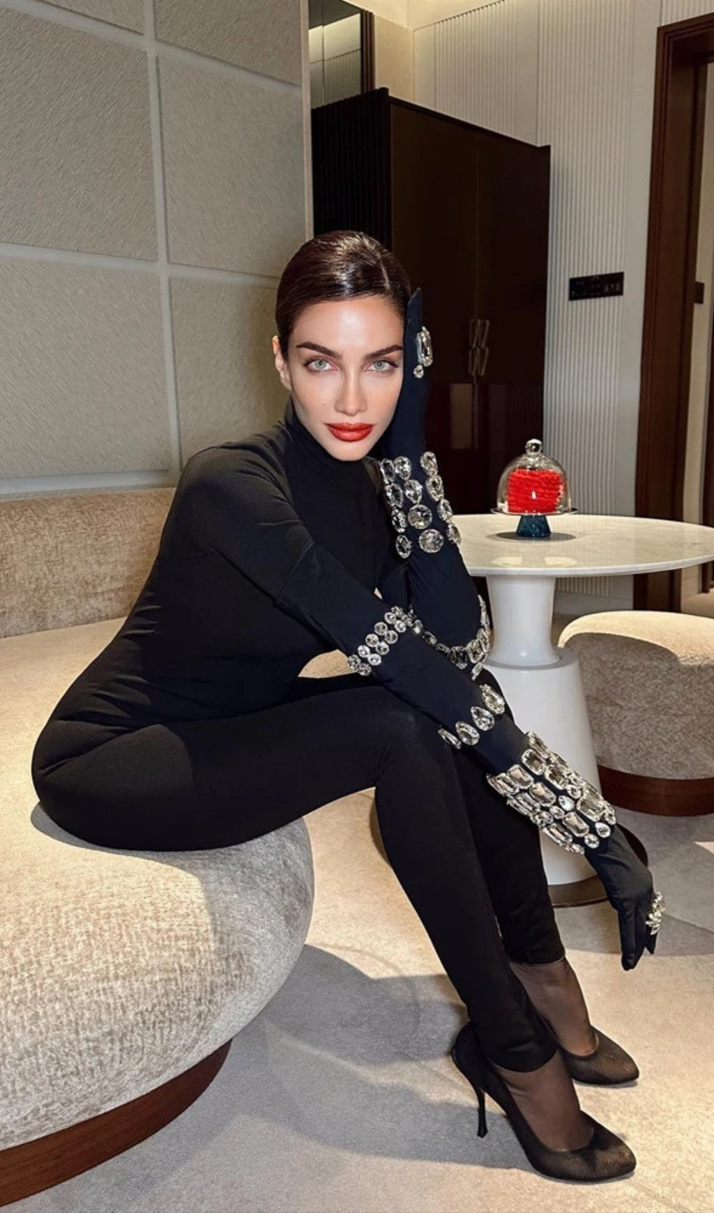 ecc18ad7de8c31c21411fd775913bc43.jpeg Fashionslee Women Alaina Crystal Embellished Jumpsuit