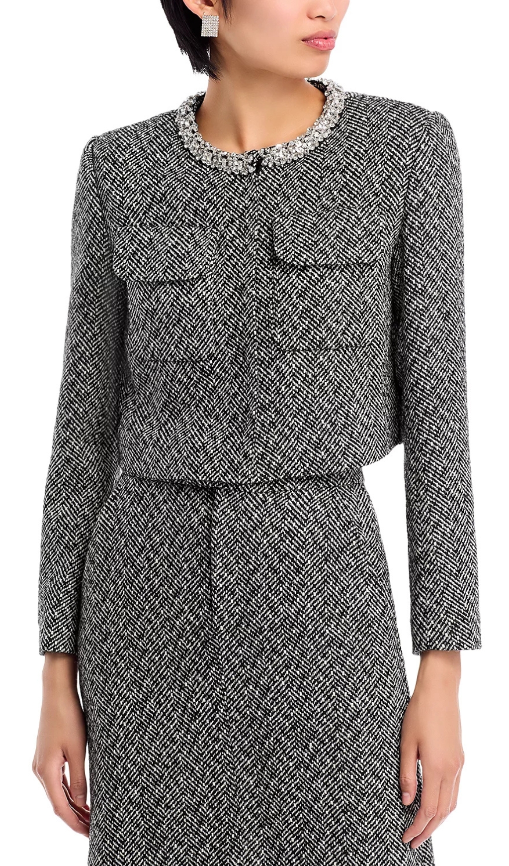 Fashionslee Women Embellished Jacket