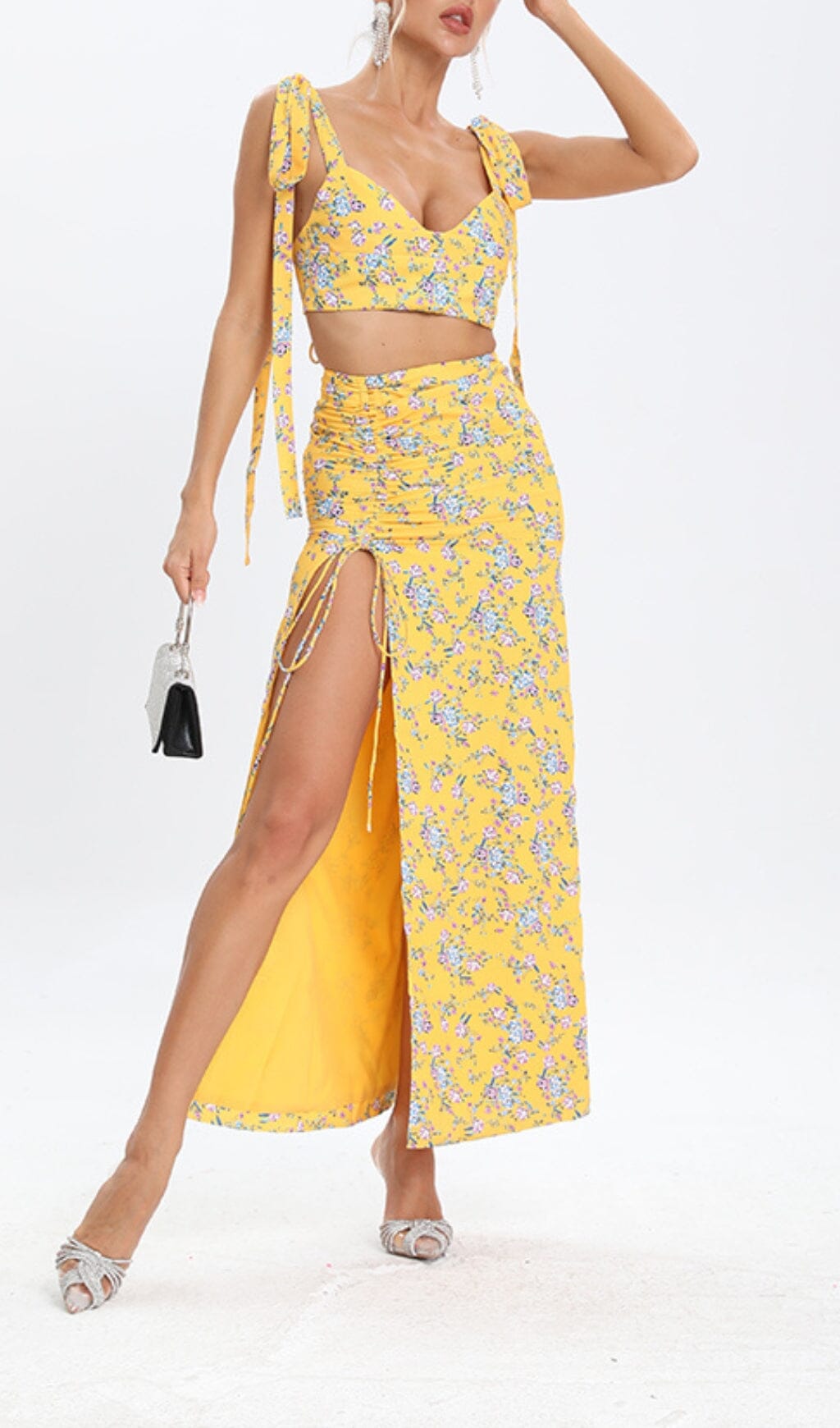 ed281b1a576bb861e3a76771361d930a.jpeg Fashionslee Women Floral Design Two Piece Set In Yellow