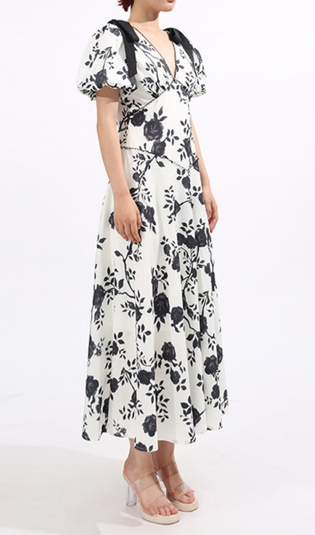 ed3a3e001cda8b695151e1539f931b66.jpg Fashionslee Women Filip Flower Printed V-Neck Midi Dress