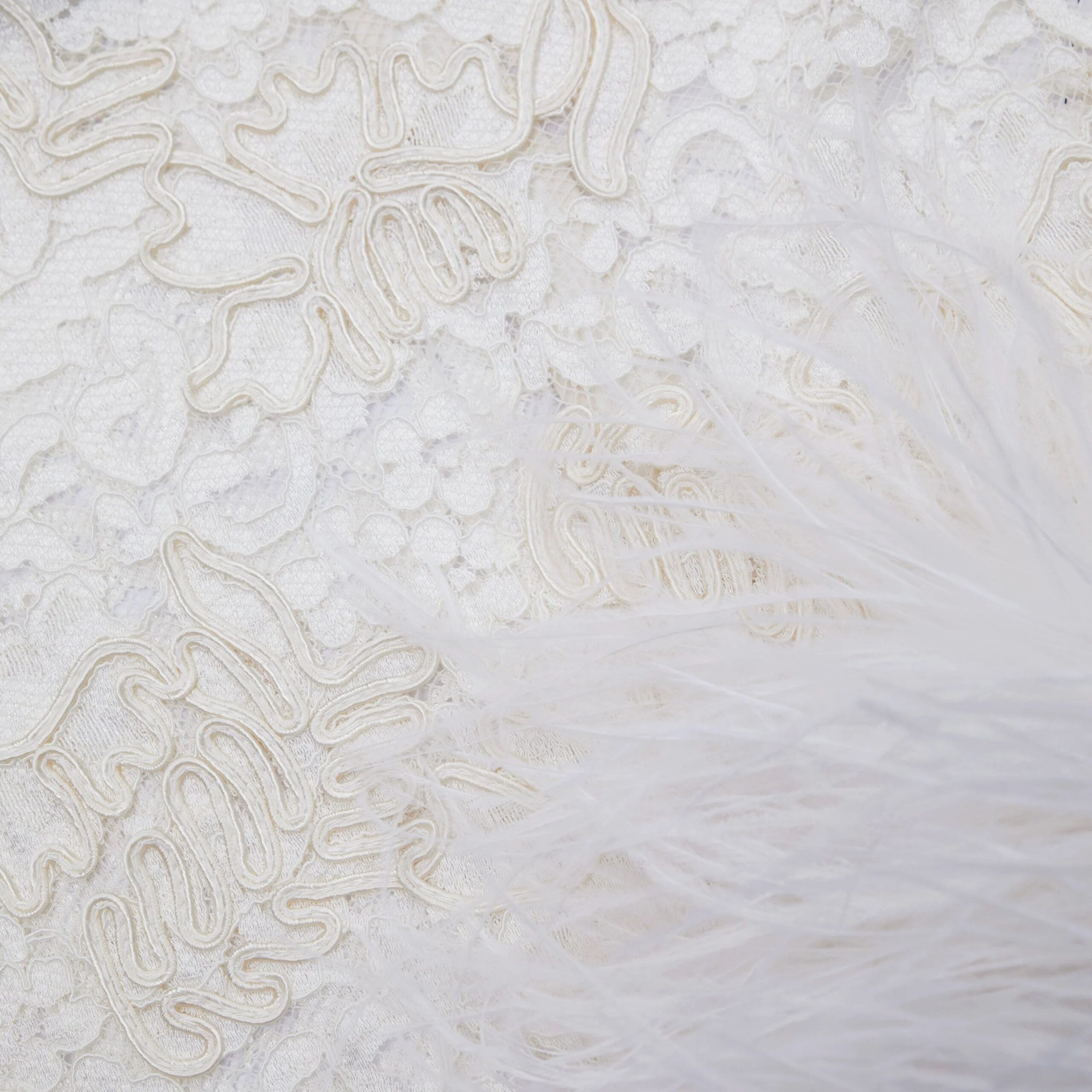 ed650b34817c7b19ca884a56729d6a56.jpeg Fashionslee Women Akihito Cream Cord Lace Feather Top