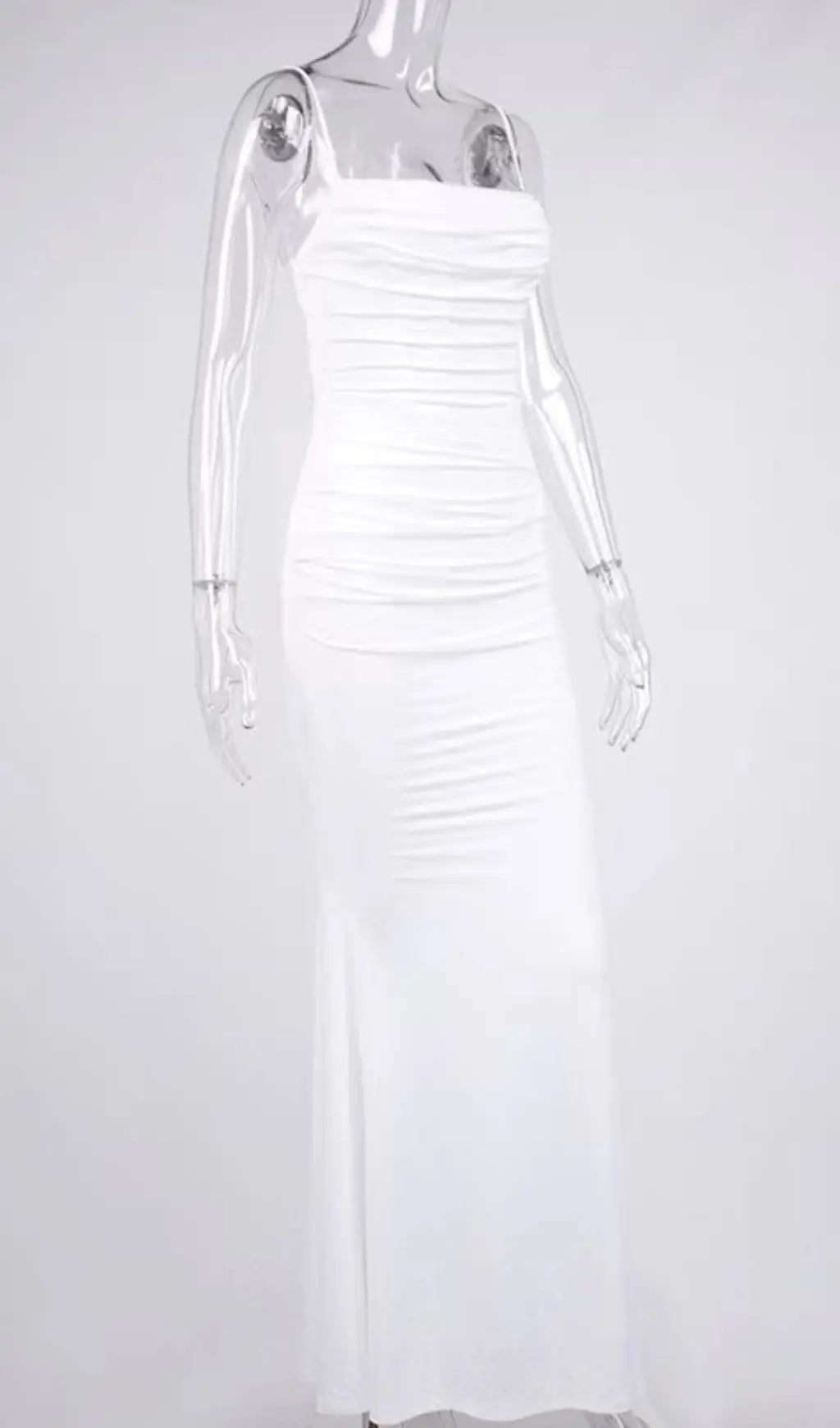 ede1229cb52c8a13350be3320eb52121.jpeg Fashionslee Women White Draped Corset Maxi Dress