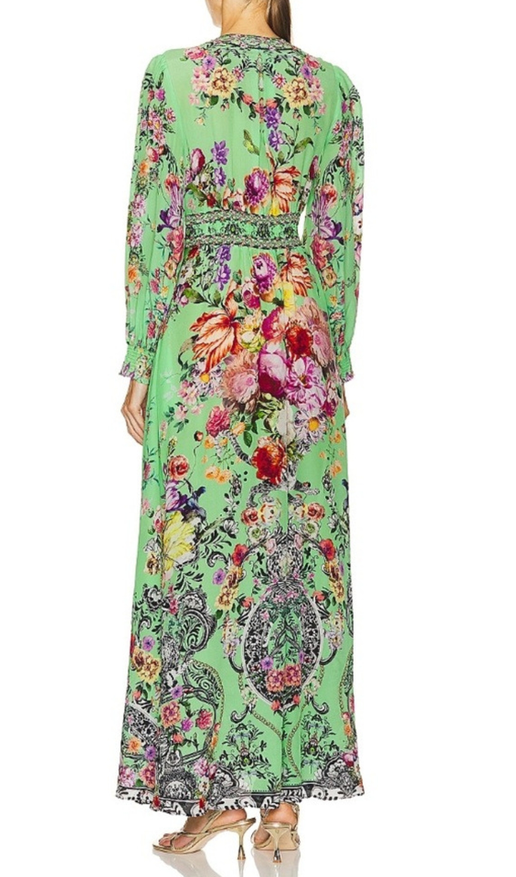 Fashionslee Women Bua Button Dress With Shaped Waistband