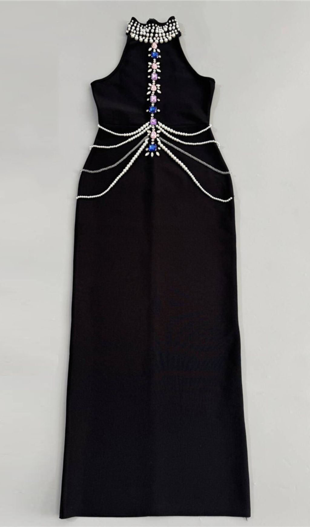 ee638ff4338d4ece45b881a7a40eaab0.jpg Fashionslee Women Janae Black Diamante Bandage Maxi Dress