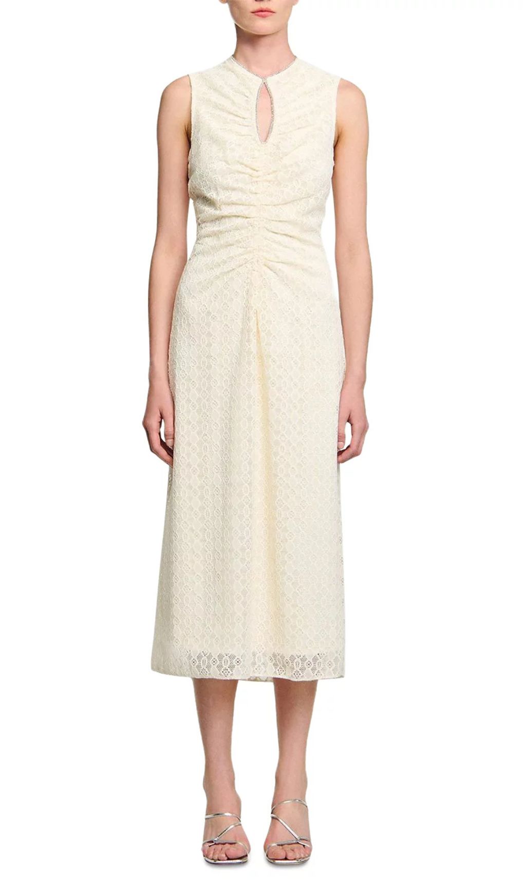 Fashionslee Women Lace Midi Dress