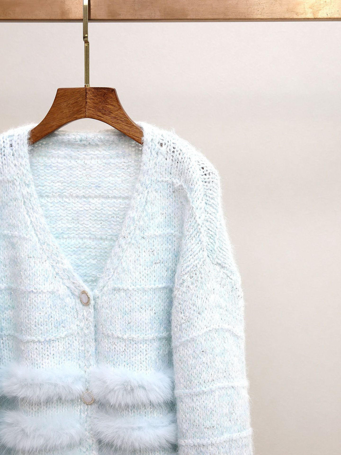 ee9c303a10d1e9f6270a18873c9aa9d0.jpg Fashionslee Women Joanie Blue Plush Knit Cardigan
